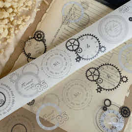 YiEr Vol11【Time Cruise】Orginal Design Washi/Pet Floral Tape Light Retro Landscaping Stickers