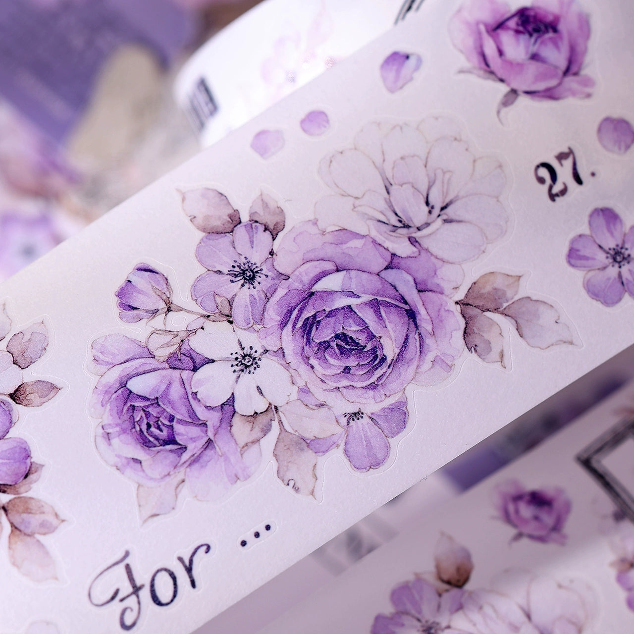 XiaoBaiJia【Sparse Shadows】Light Retro Orginal Design Washi Pet Tape Landscape Stickers