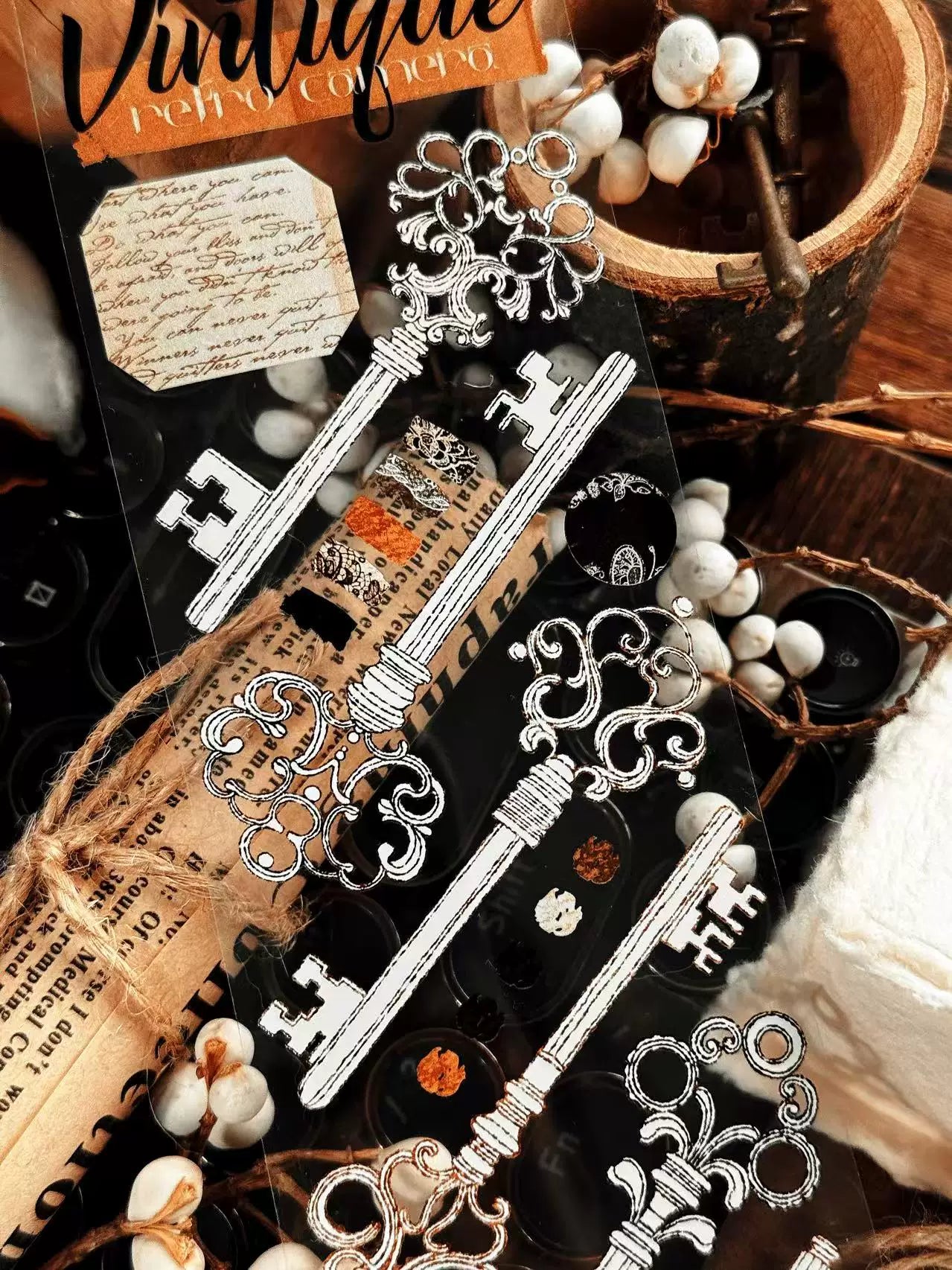 Linlanxi Vol13【Records of Antique Seals】Original Design Exquisite Vintage Decorative Washi Pet Tape