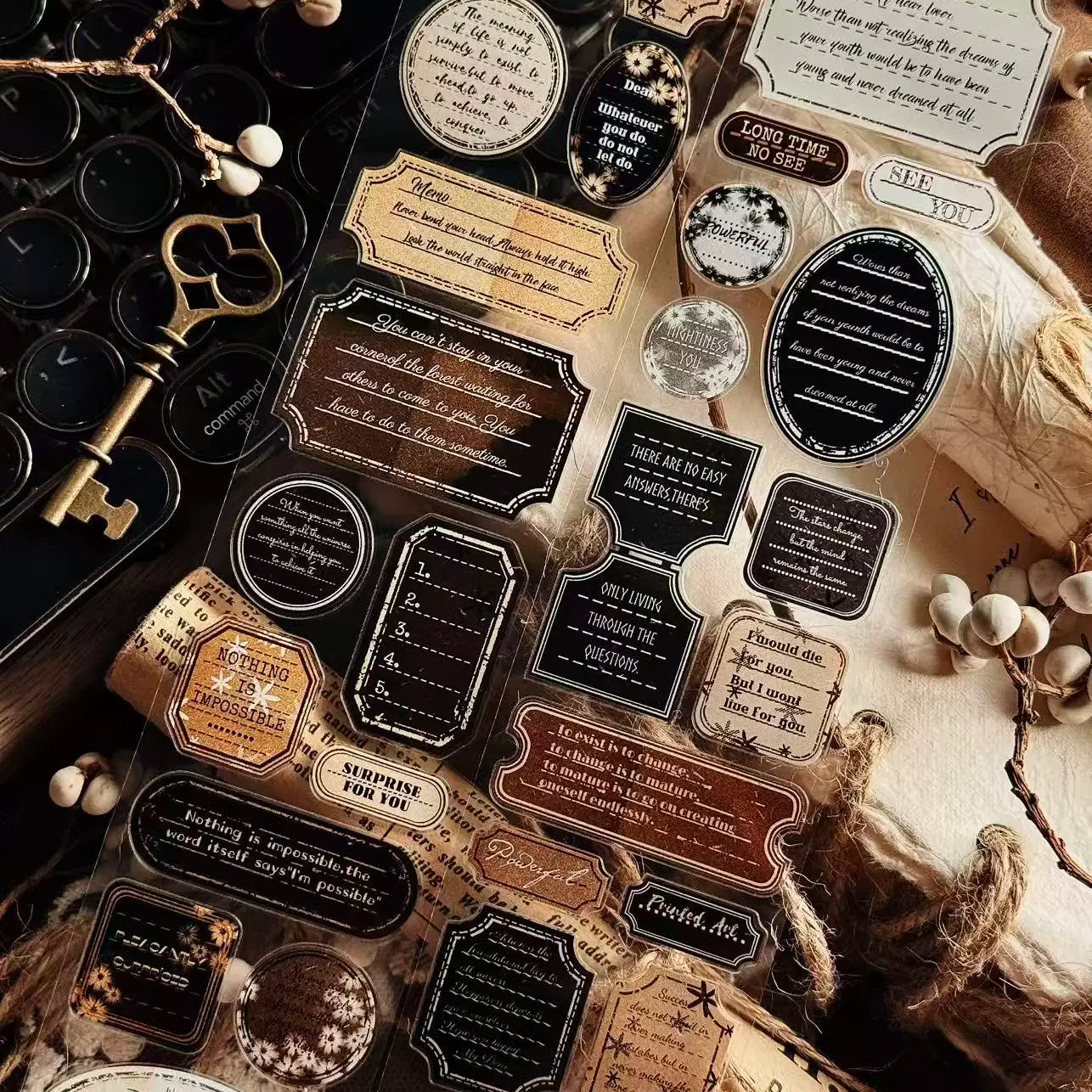 Linlanxi Vol13【Retro Sticky Notes】Original Design Retro Kiss-cut Note Washi Pet Tape