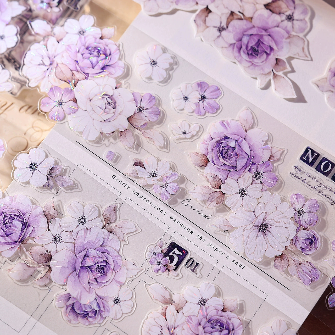 XiaoBaiJia【Sparse Shadows】Light Retro Orginal Design Washi Pet Tape Landscape Stickers