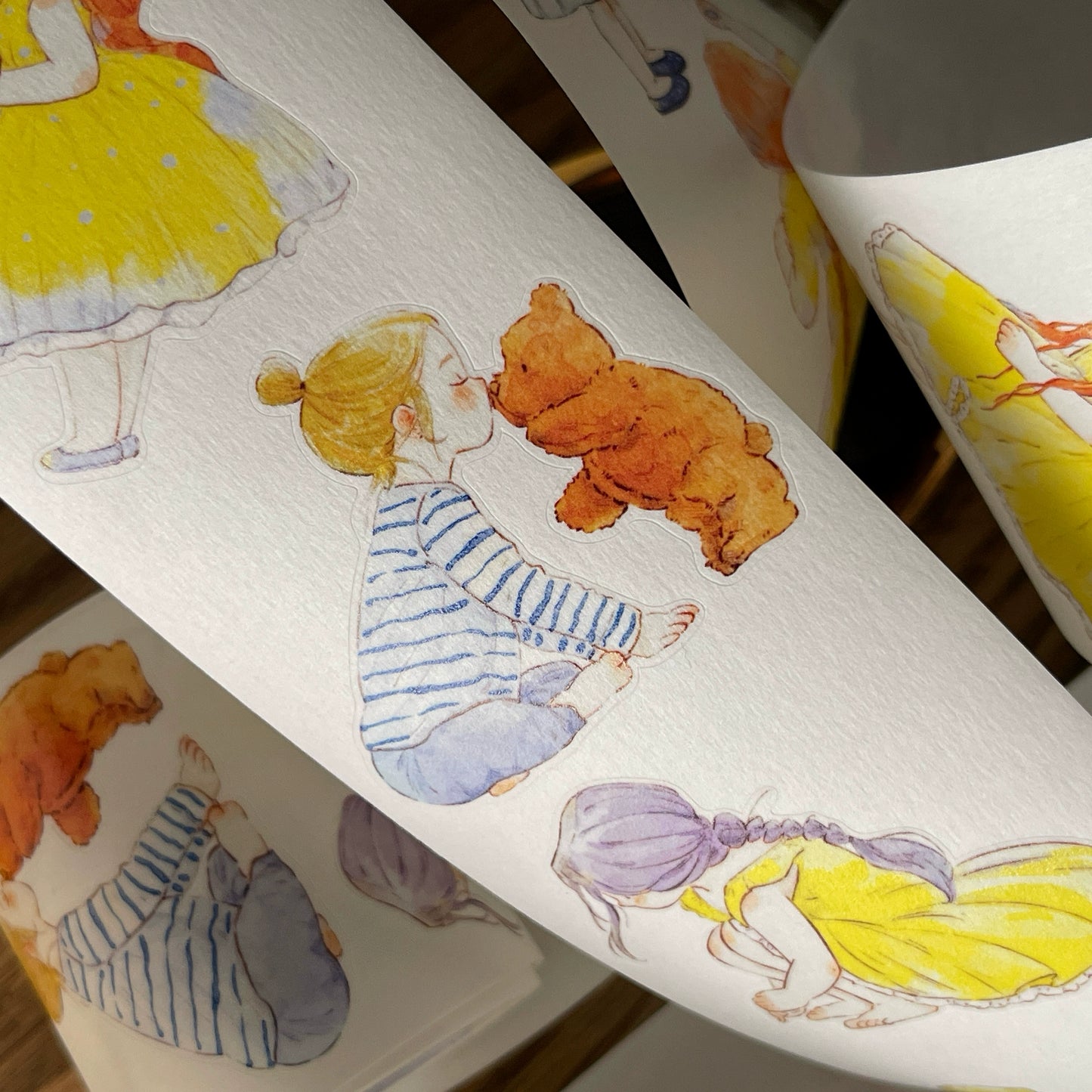 Seahorse Forest Vol7【A40#Child's Wonder】Original Design Pre-Cut Cute Washi/PET Tape Stickers,for Scrapbook Supplies,Journaling,Junk Journal,Bullet Journal,Planner Stickers