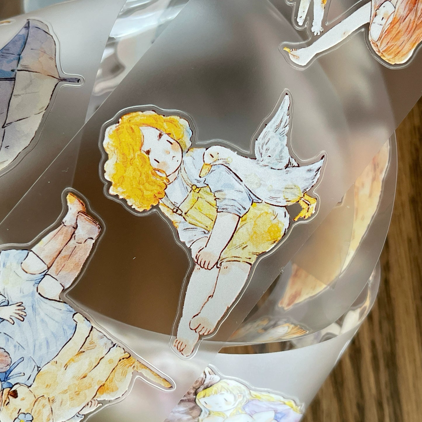 Seahorse Forest Vol7【A42#Best Buddy】Original Design Pre-Cut Kawaii Washi/PET Tape Stickers,for Scrapbook Supplies,Journaling,Junk Journal,Bullet Journal,Planner StickersDing Ding