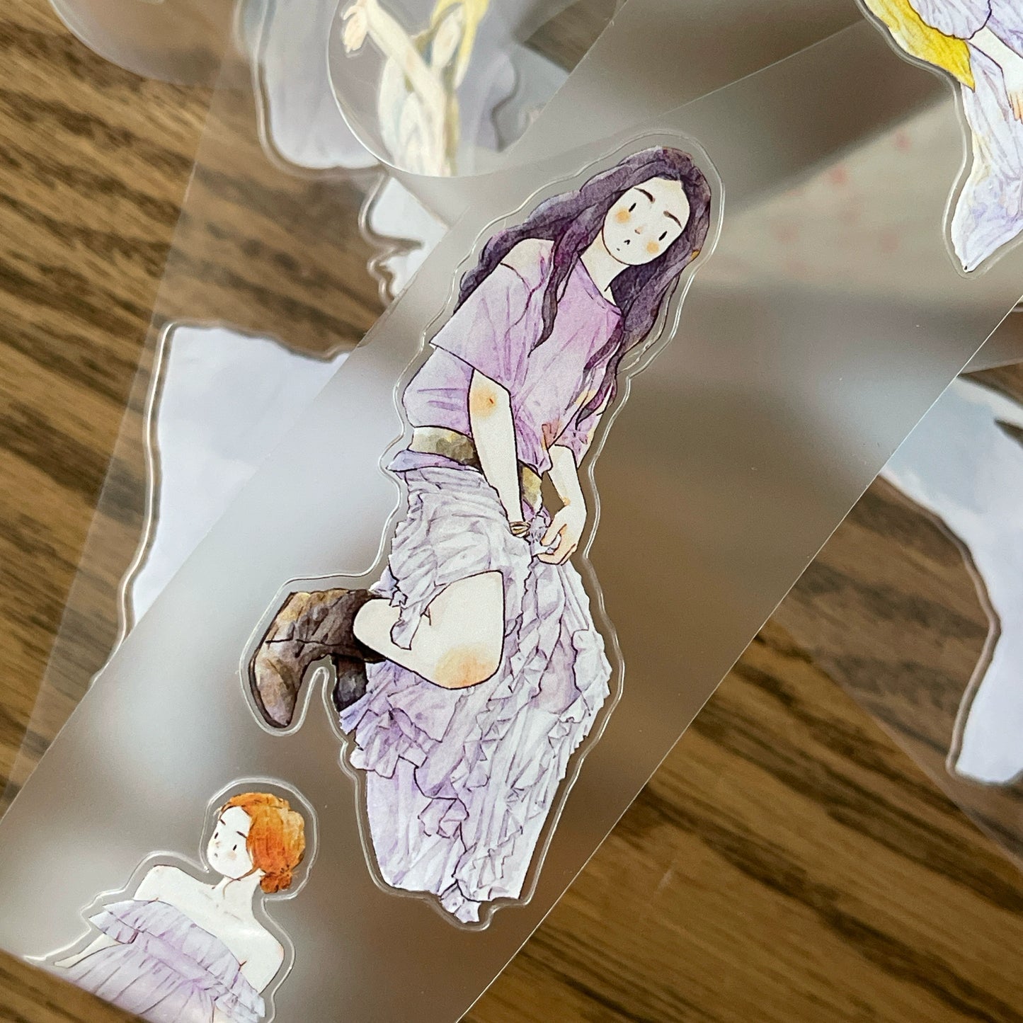 DingDing Vol10【36#Summer Days】Original Design Pre-Cut Washi/PET Tape Stickers,for Scrapbook Supplies,Journaling,Junk Journal,Bullet Journal,Planner Stickers