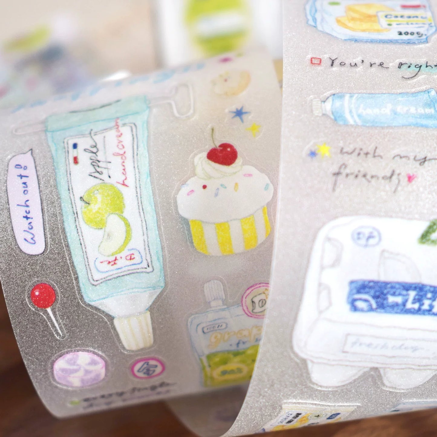 Dover Original【Cold Drinks & Desserts Theme】Salt-style Cute Pre-cut Washi Tape Sticker