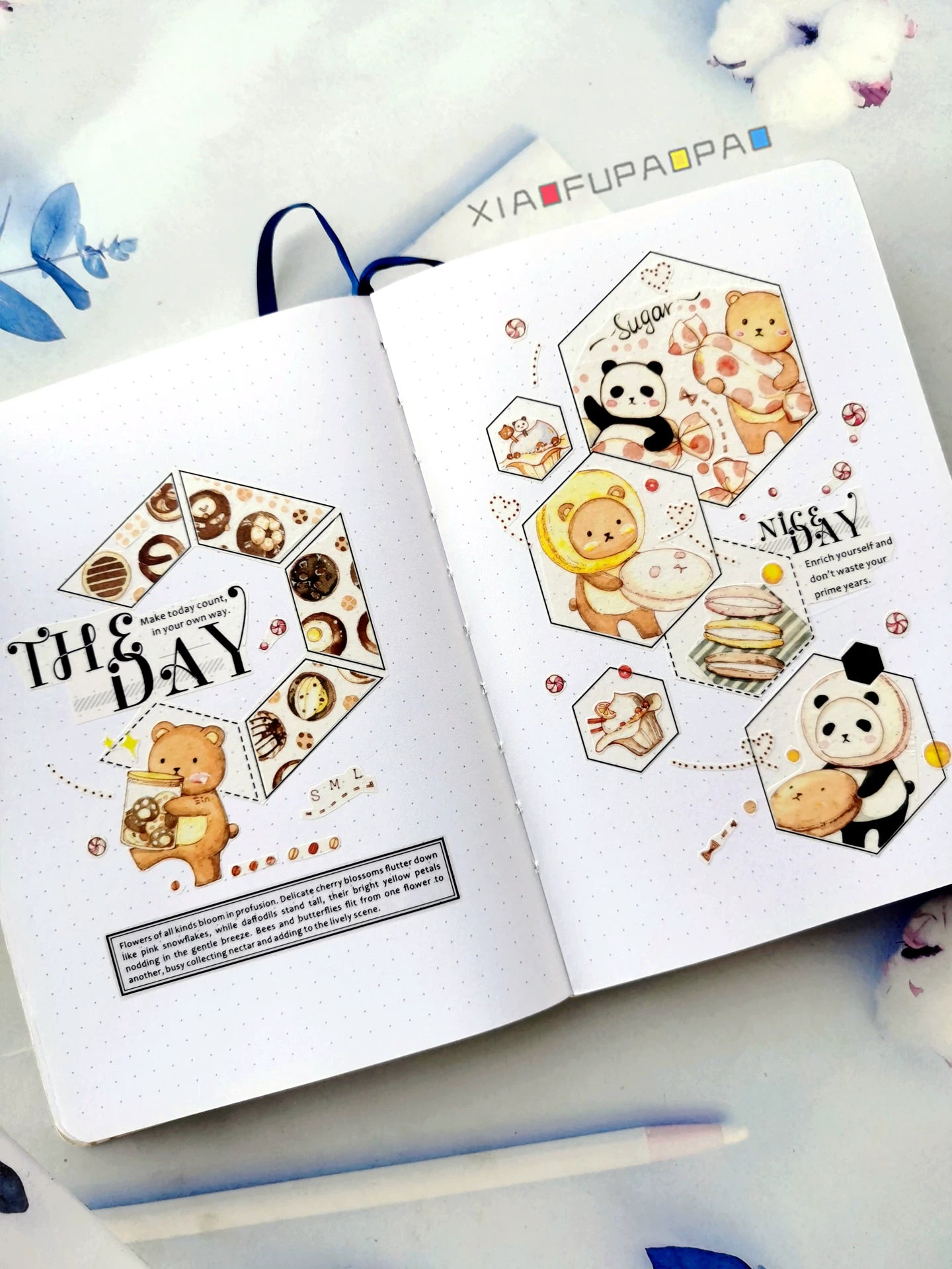 Small Floating Bubble Typesetting5 Washi Tape Basic Lazy Border Frame Suitable for A6/B6/A5