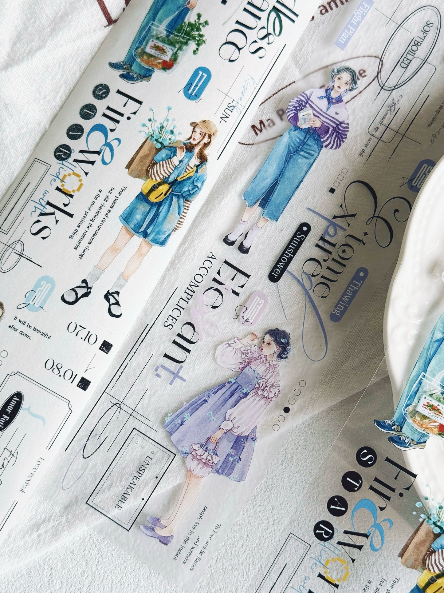 XiYue【Gorgeous Vernal Scenery】Original Design Washi/PET Tape Stickers