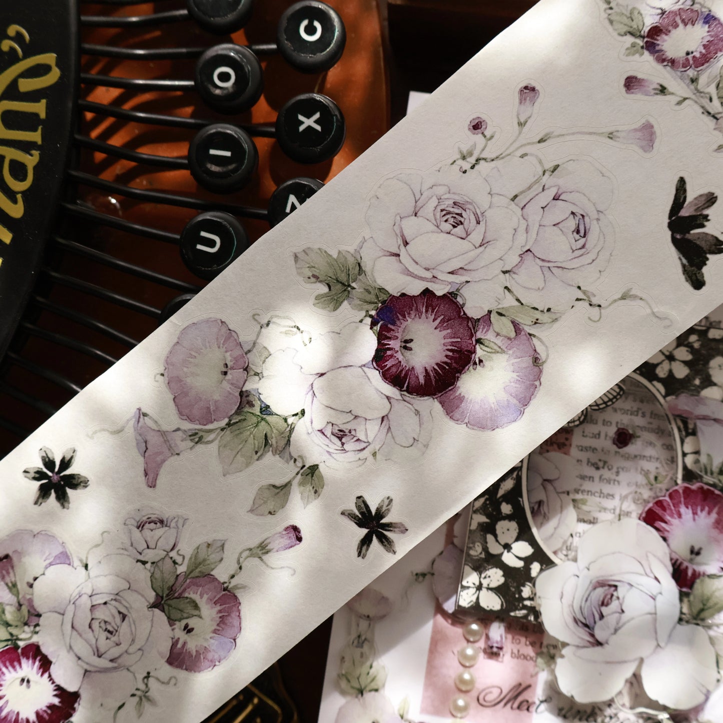 YiEr Vol15【Open Window and See Flowers】Orginal Design Pre-cut Washi/Pet Floral Tape Light Retro Landscaping Stickers