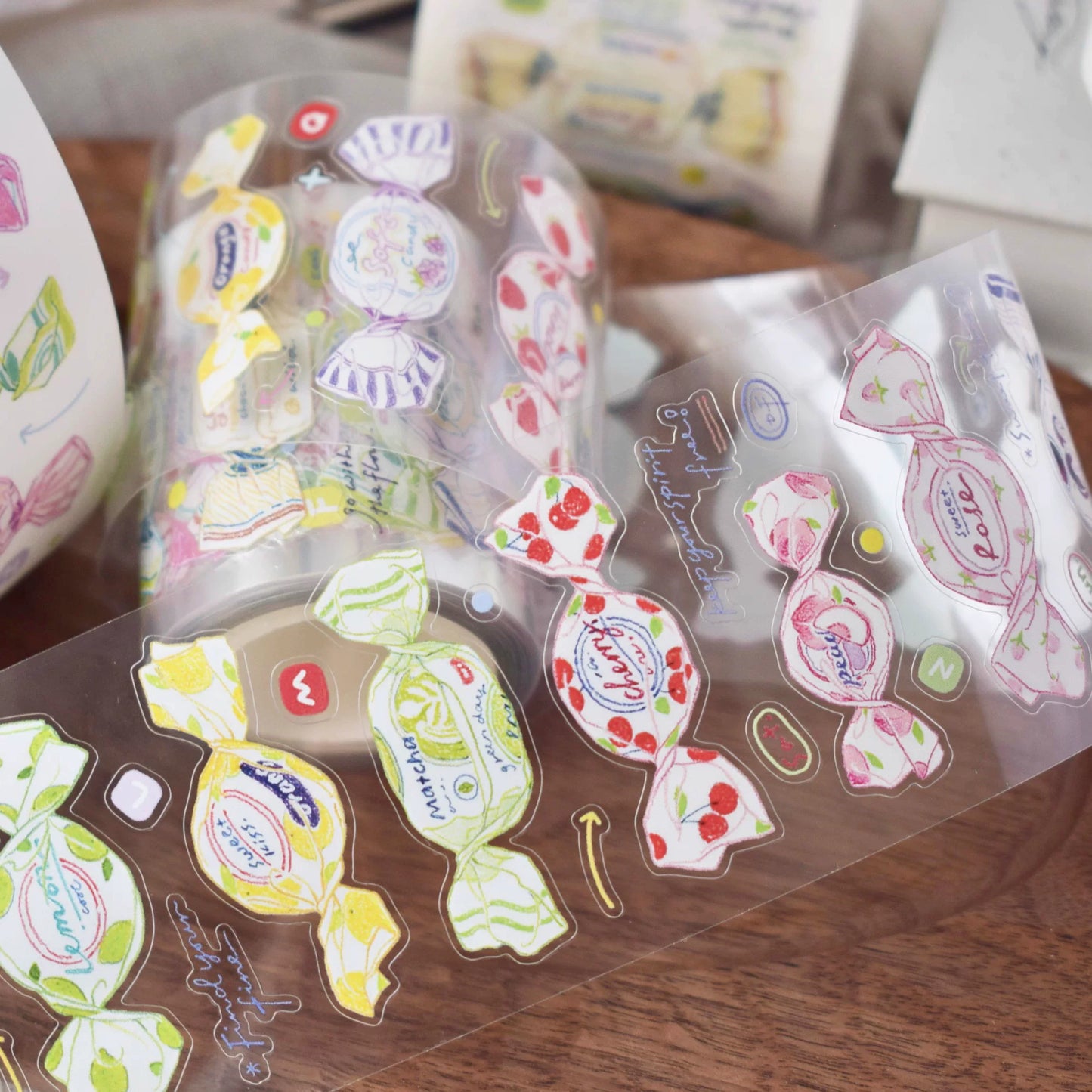 Dover Original【Candy 】Pre-cut Salt Cute Candy Washi Tape Sticker