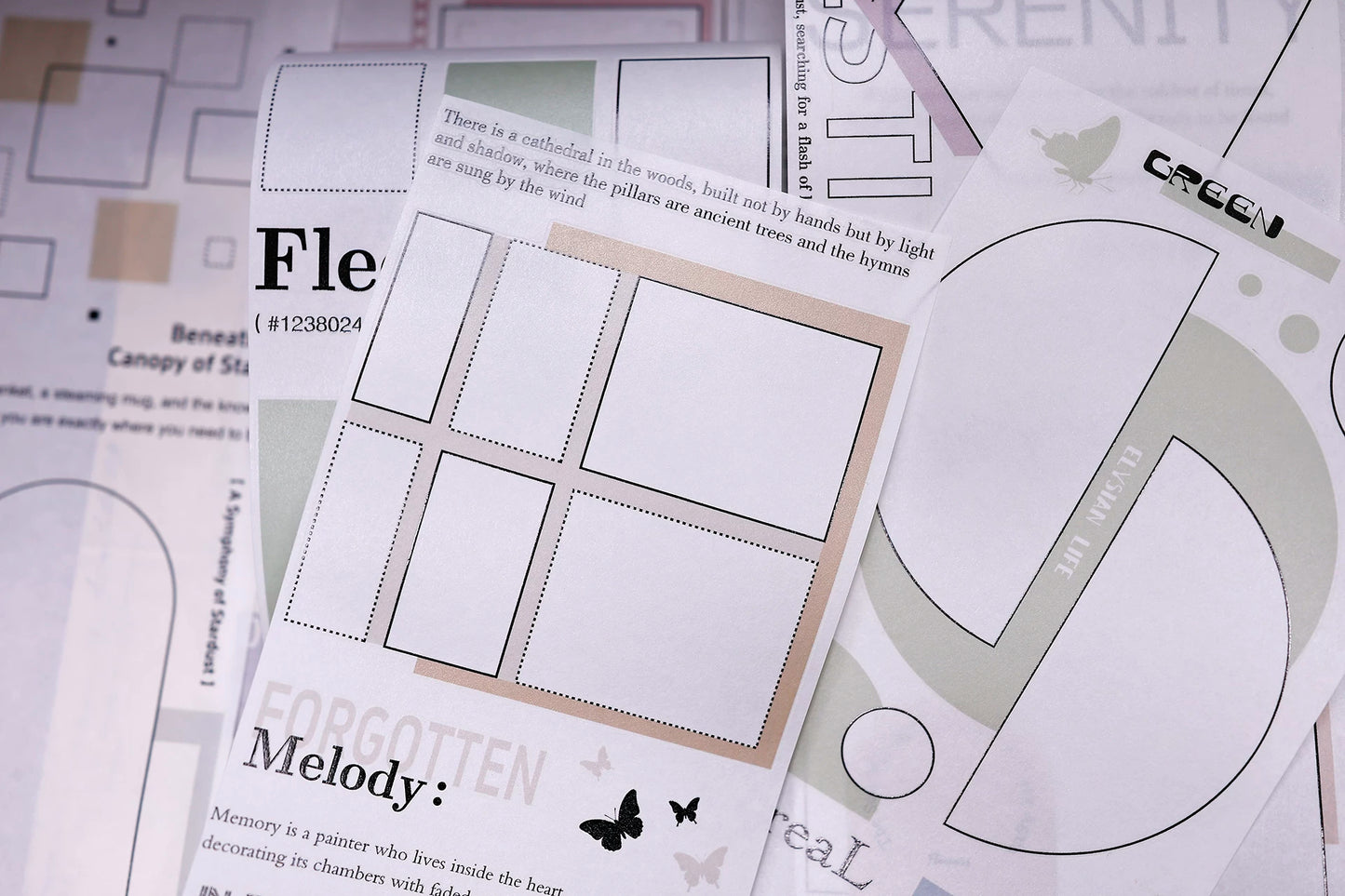 XiaoBaiJia Salt Series【Color Frame Edge Sequence】Pre-cut Orginal Design Washi/Pet Tape Light Retro Stickers