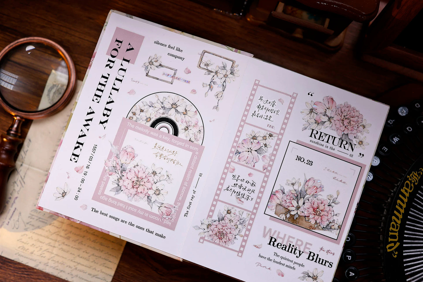 XiaoBaiJia Salt Series【Color Frame Edge Sequence】Pre-cut Orginal Design Washi/Pet Tape Light Retro Stickers