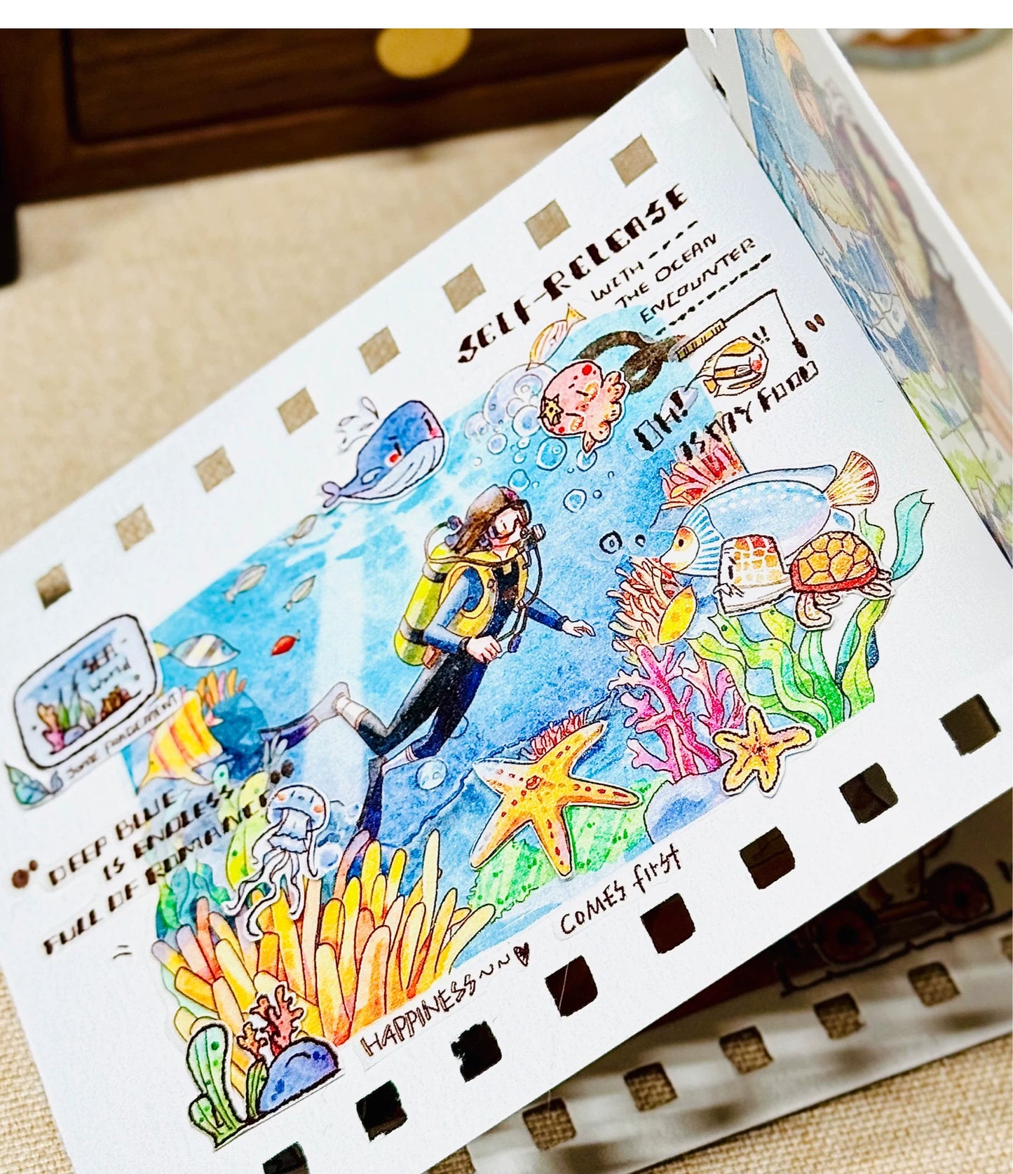 XingXing Vol8【Brave the Wind and Waves】 Pre-cut Light Retro,Outdoor Sports Mountain,Sea,Forest,Desert Scene Washi/PET Tape