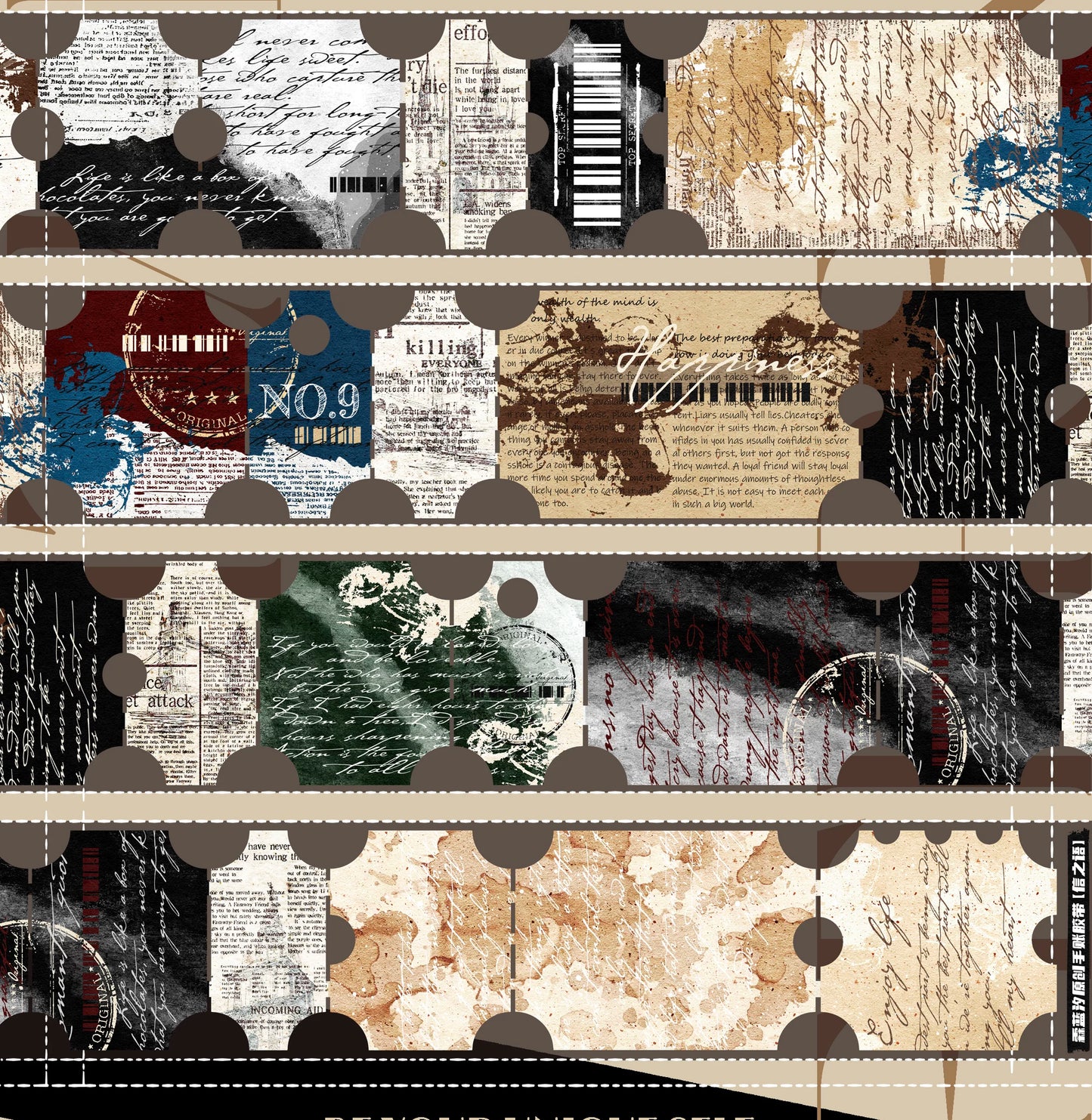 Linlanxi Vol14【The Language of Faith】Original Design Retro Exquisite Vintage Decorative Washi/Pet Tape