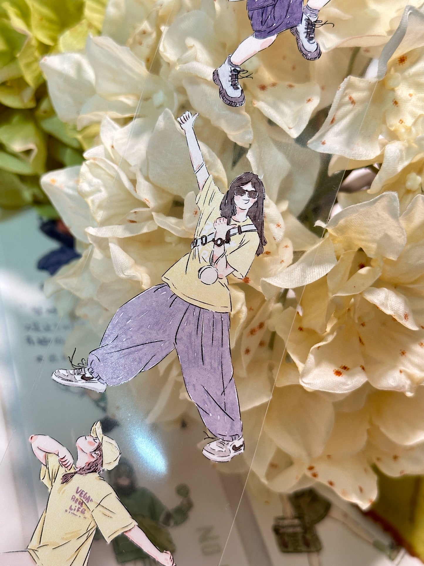 XiYue【Prohibit Burnt Green】Original Design Washi/PET Tape Stickers