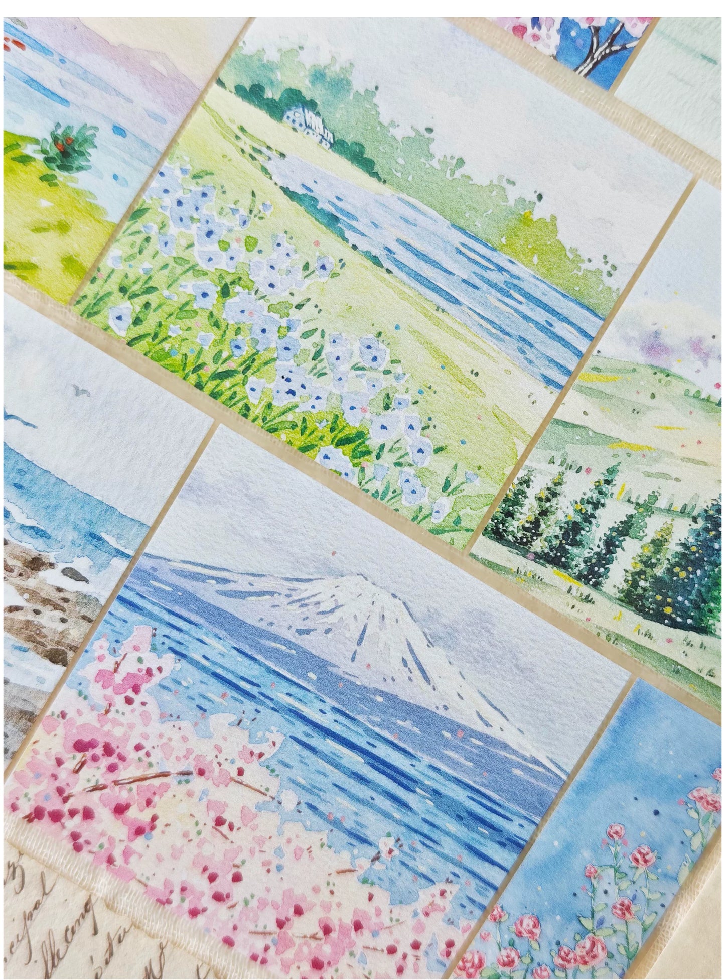 XingXing Vol7【Mountains and Seas Stretch Endlessly】 Pre-cut Light Retro Scene Washi/PET Tape