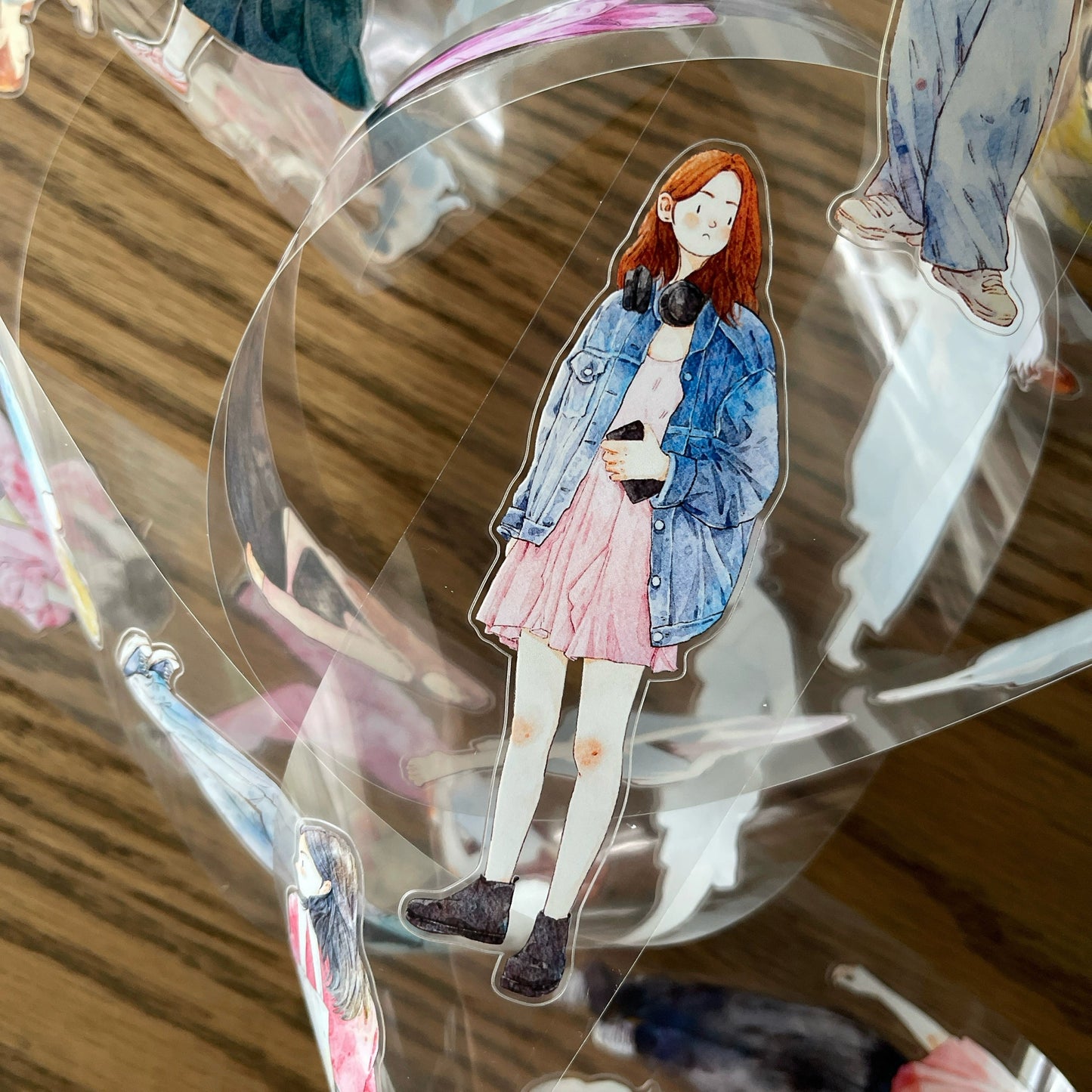 DingDing Vol10【37#Follow Your Heart】Original Design Pre-Cut Washi/PET Tape Stickers,for Scrapbook Supplies,Journaling,Junk Journal,Bullet Journal,Planner Stickers