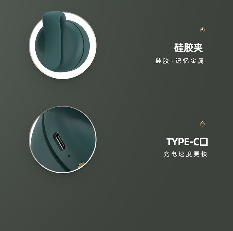 ‌Mini Cyclone-160g Bladeless Clip Fan That Goes Everywhere. 3 Speeds. 900mAh. Silicone Clip. Clip Anywhere. Hands-Free Cooling.