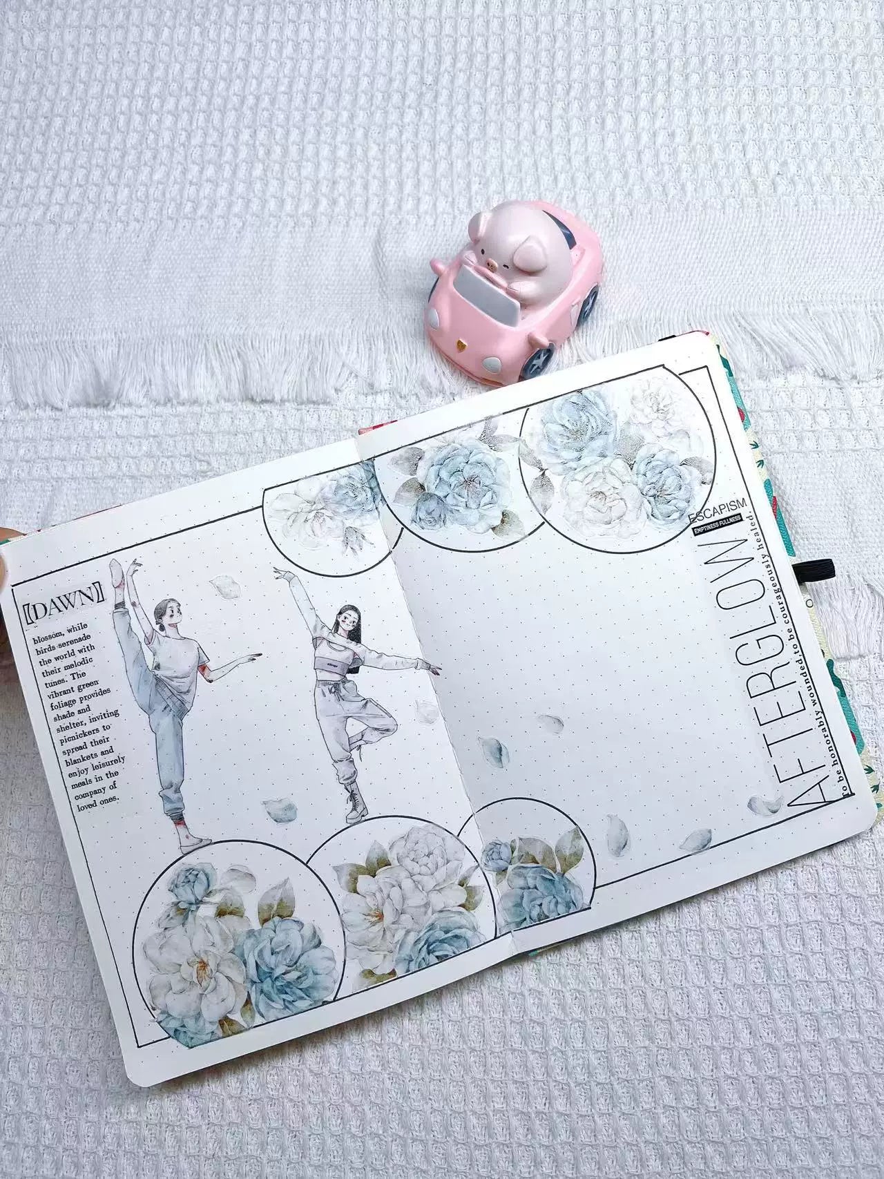 Kaixiaoxun Vol10【Graceful】 Pre-Cut Long Loop Washi/Matte PET Tape for Scrapbook Supplies,Junk Journal Supplies