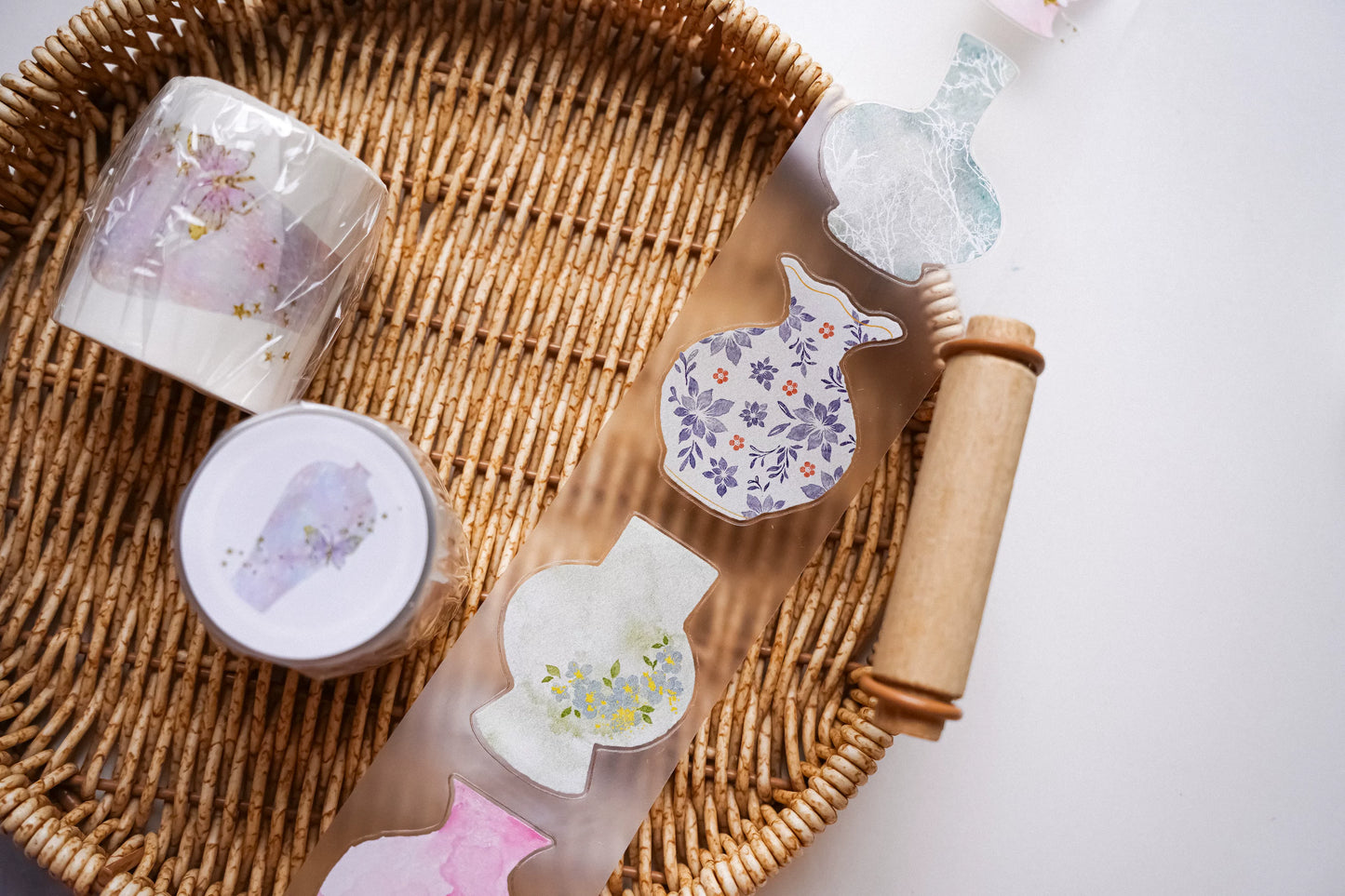 Yuanzi-Jennyuanzi【Nianci 2】Vorgeschnittenes Vase Washi PET Tape