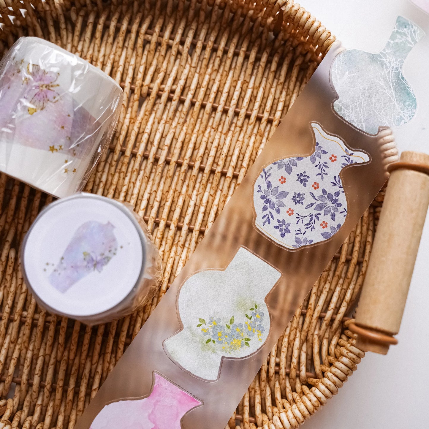 Yuanzi-Jennyuanzi【Nianci 2】Vorgeschnittenes Vase Washi PET Tape