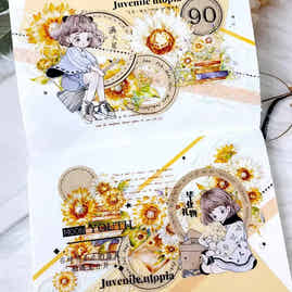 XingXing Vol2【Twinkle Summer】 Pre-cut Light Retro Washi/PET Tape