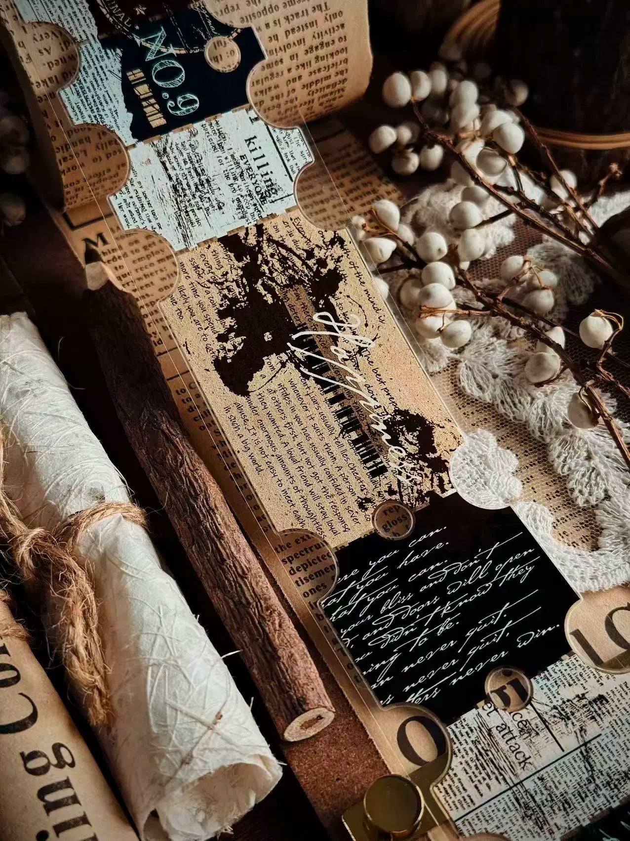 Linlanxi Vol14【The Language of Faith】Original Design Retro Exquisite Vintage Decorative Washi/Pet Tape