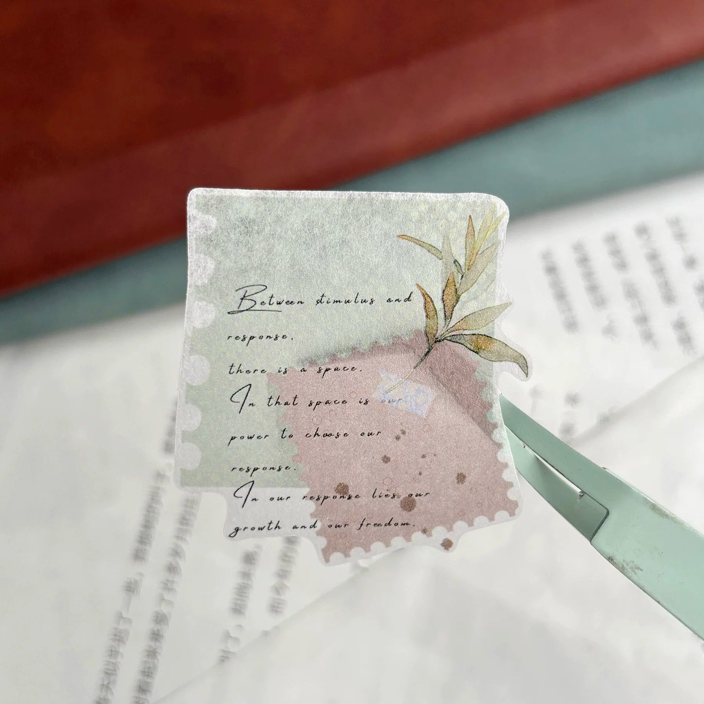 ZiYuanSu【Delightful Weather and Beautiful Prospects】Background Text Scene Pre-cut Washi/PET Tape