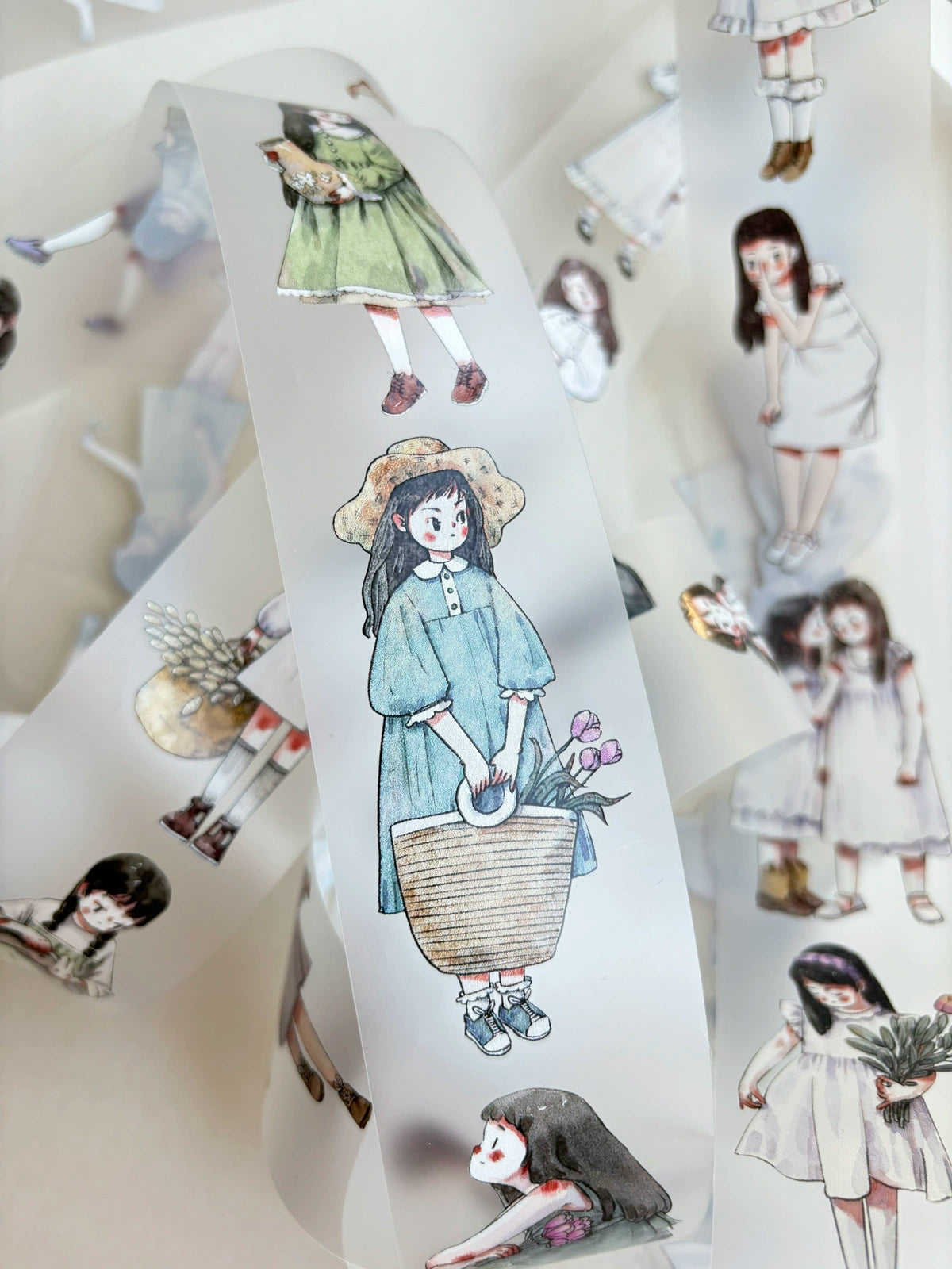 Kaixiaoxun Vol6 【Little Girl】 Washi/Matte PET Tape