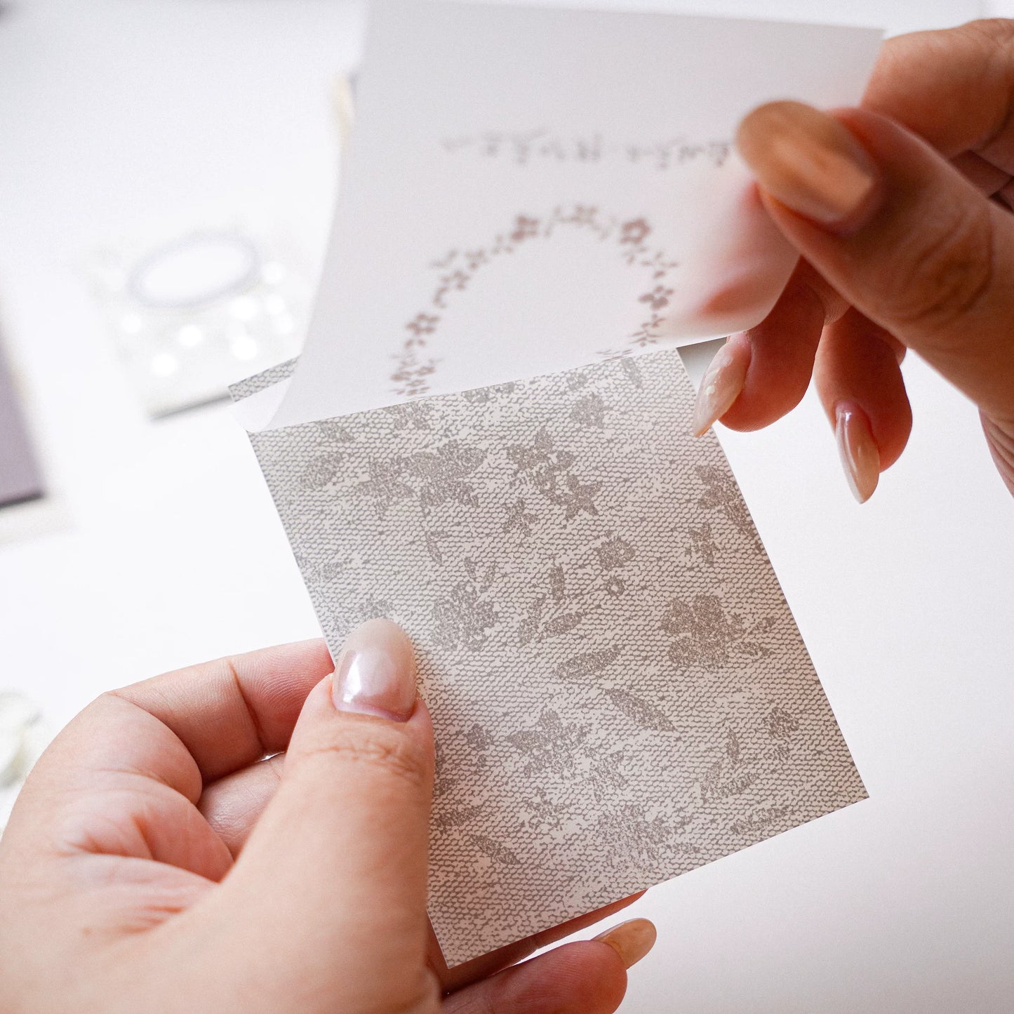 Yuanzi-Jennyuanzi【Lace Border Series】Retro maple Stamp