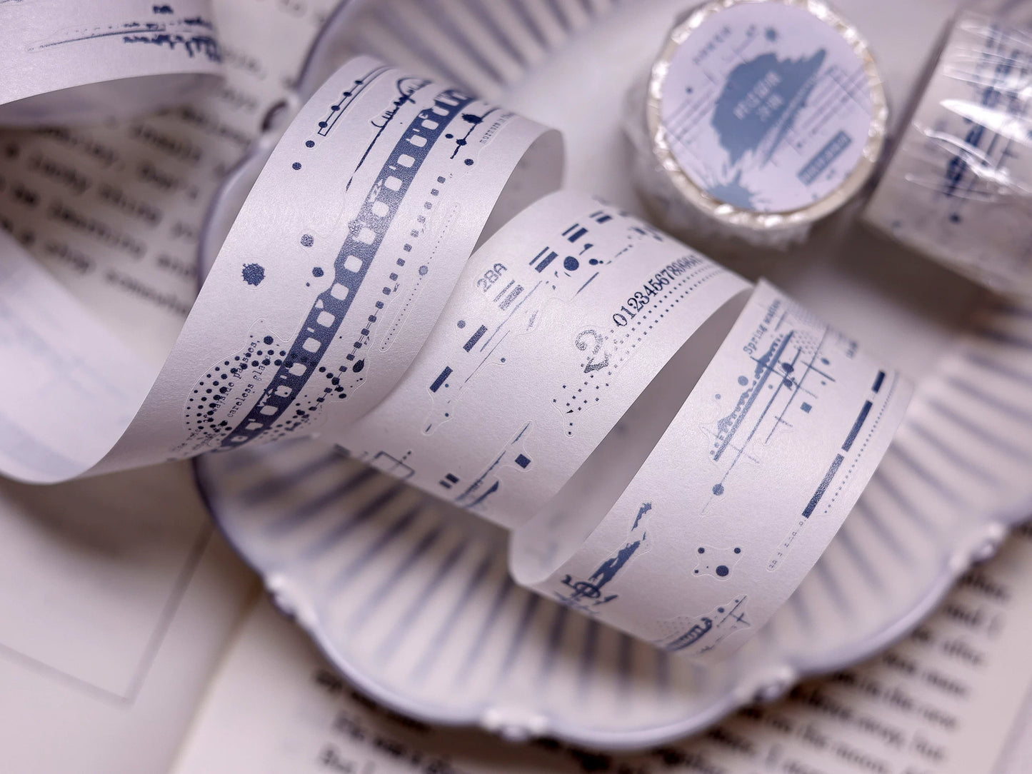 XiaoBaiJia Salt Series【Time Passes and Leaves Traces】Pre-cut Orginal Design Backgroud Washi/Pet Tape Light Retro Stickers