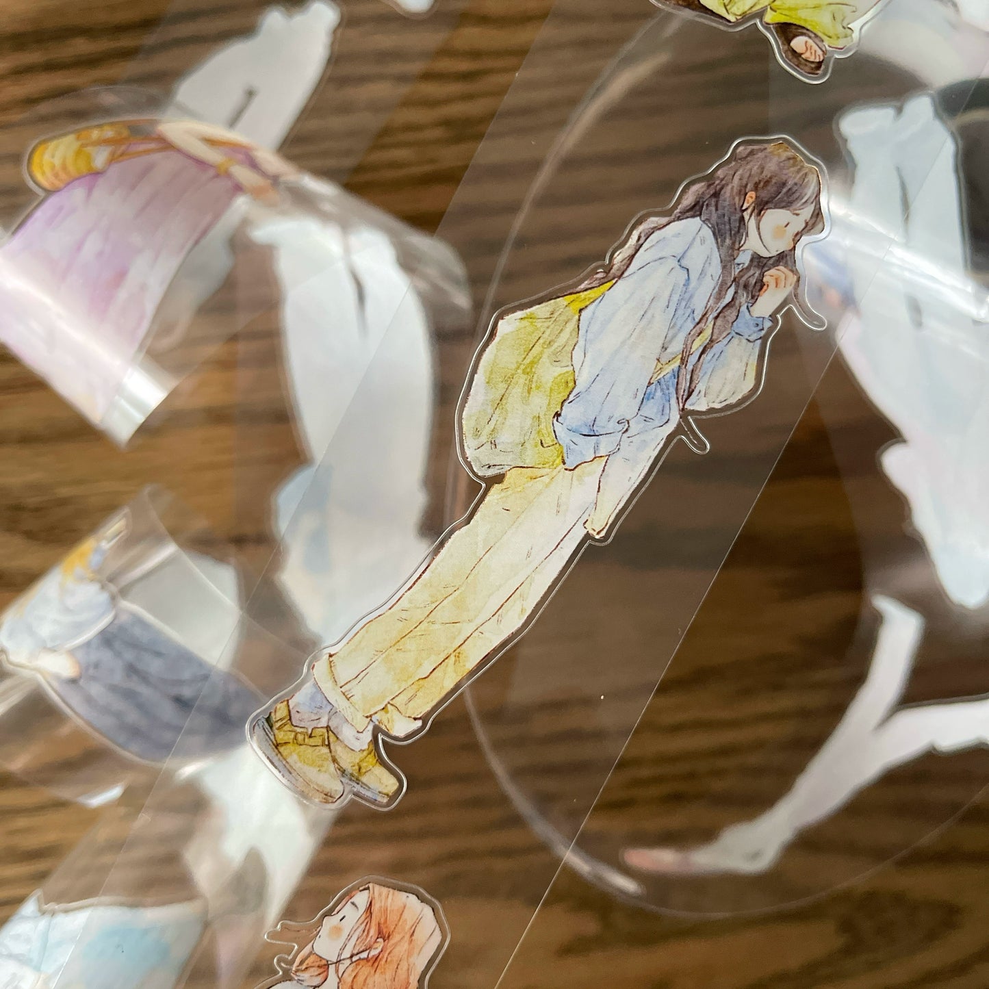 DingDing Vol10【37#Follow Your Heart】Original Design Pre-Cut Washi/PET Tape Stickers,for Scrapbook Supplies,Journaling,Junk Journal,Bullet Journal,Planner Stickers