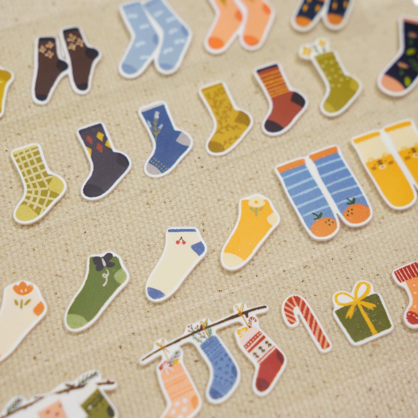 A Bit of A Studio【Going Out to Play】Pre-cut Stationery/Clips/Flowers/Mushrooms/Socks Washi/PET Tape