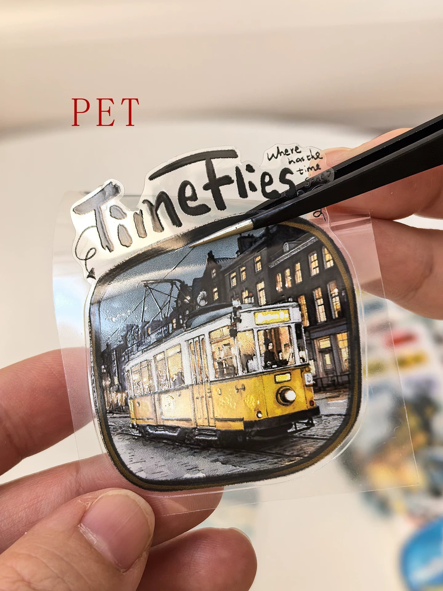 Wait Studio【World Outside the Window】 Pre-cut Light Retro Washi/PET Tape