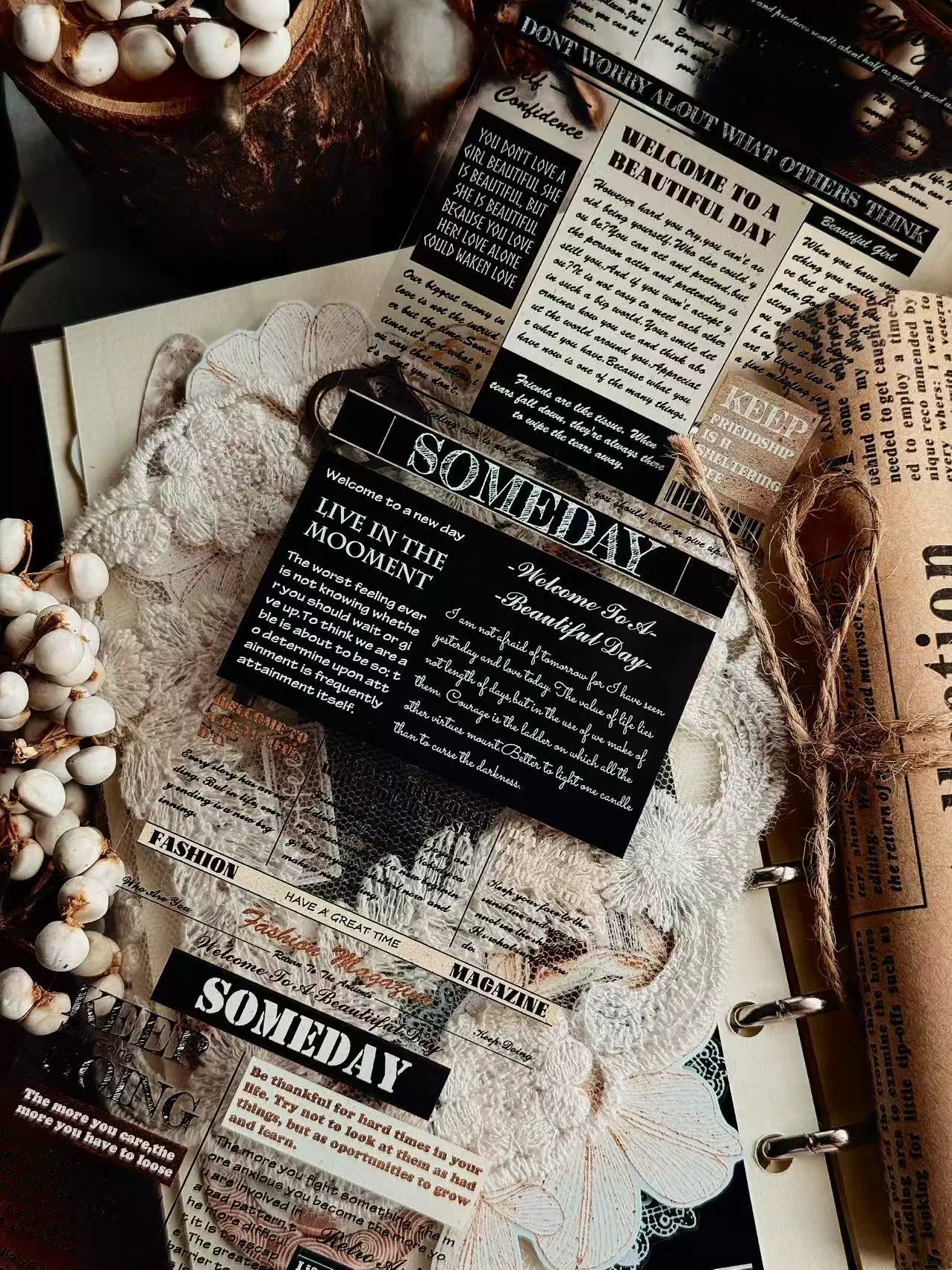 Linlanxi 【Herben Supplement】Original  Washi/Pet Tape - New Fashion Retro Wider English Counted Tape