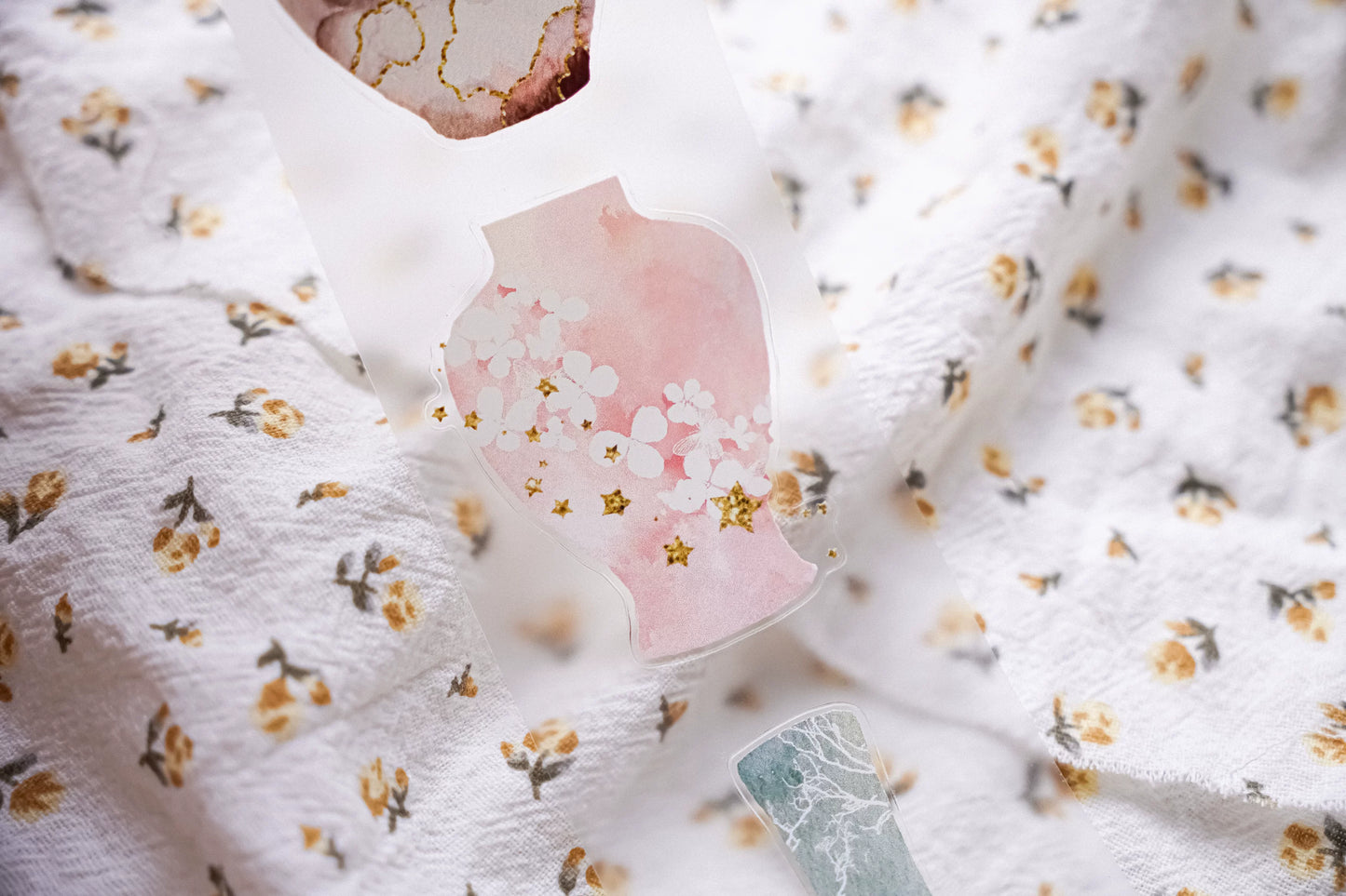 Yuanzi-Jennyuanzi【Nianci 2】Vorgeschnittenes Vase Washi PET Tape