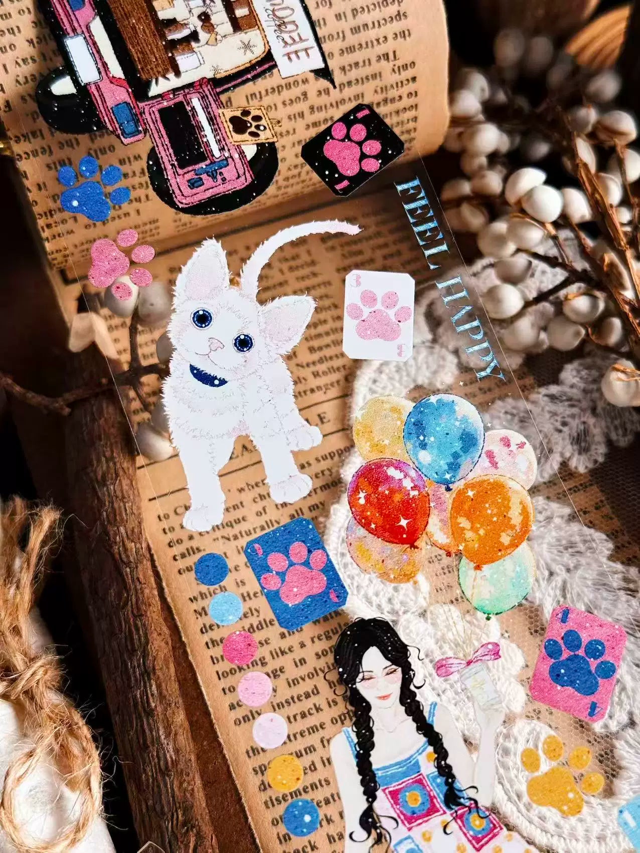 Linlanxi Vol14【I Allow Leisure Time】Original Design Retro Exquisite Vintage Decorative Washi/Pet Tape