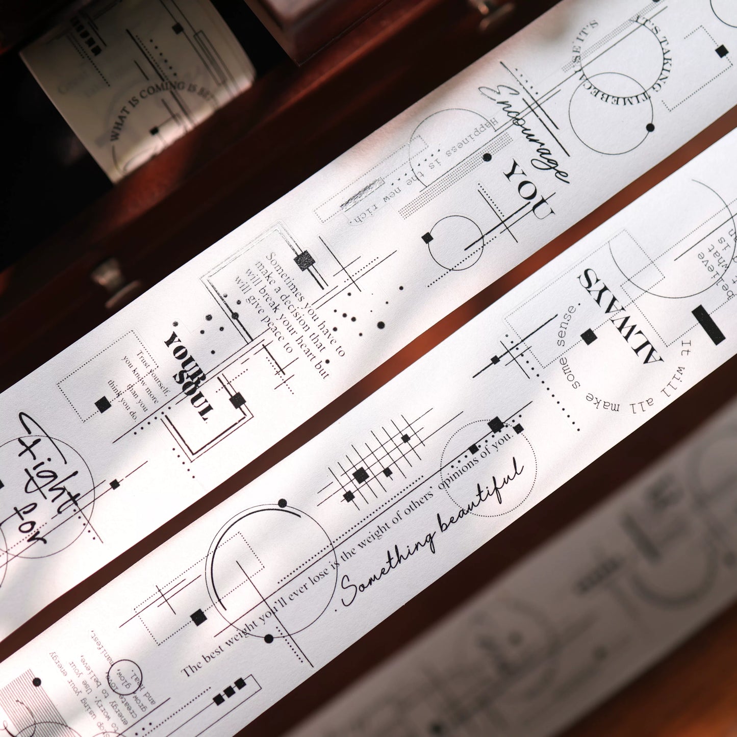 YiEr Vol17【Frames and Lines】Kiss-cut Backgroud Washi Tape and PET Stickers