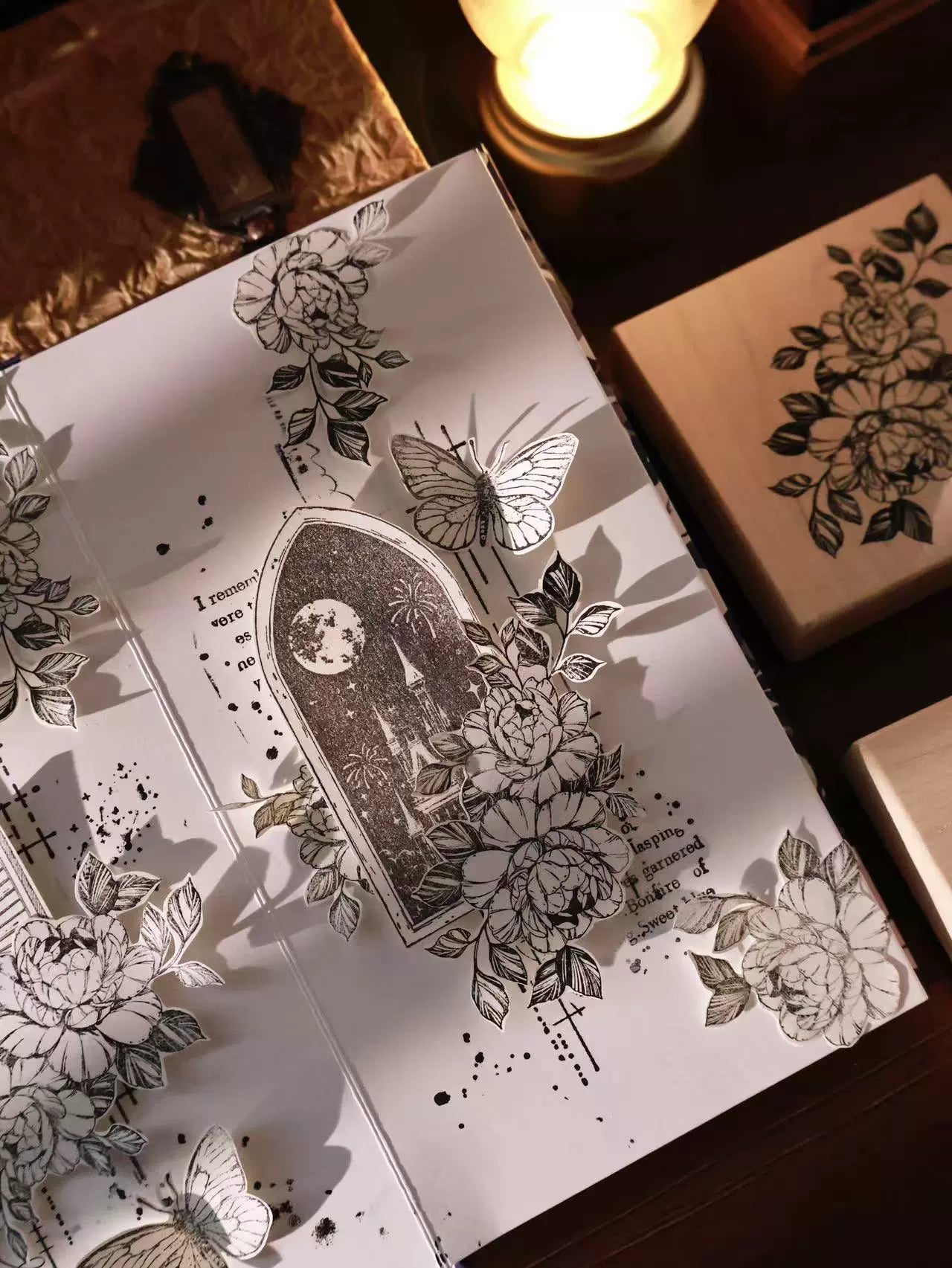 YiEr Vol14【Windows Stamp】Imported Maple Red Rubber and Maple Wood Stamp