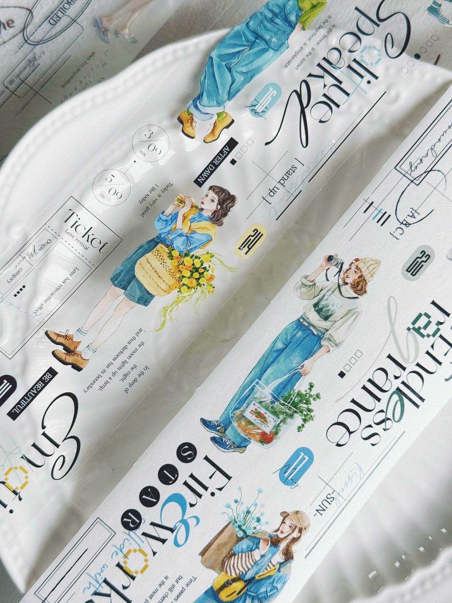 XiYue【Gorgeous Vernal Scenery】Original Design Washi/PET Tape Stickers