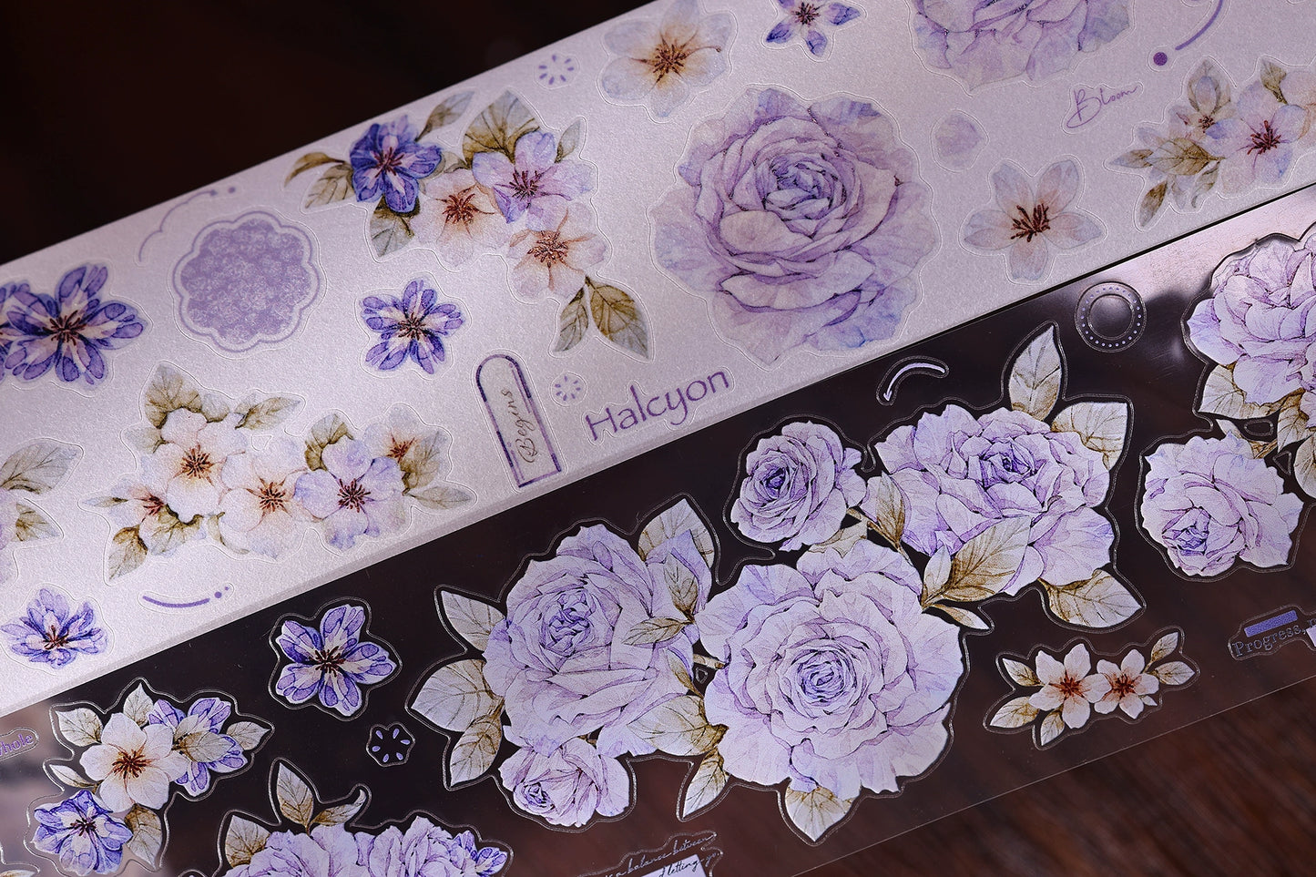 XiaoBaiJia【Rose Poetry】Light Retro Orginal Design Washi Pet Tape Landscape Stickers