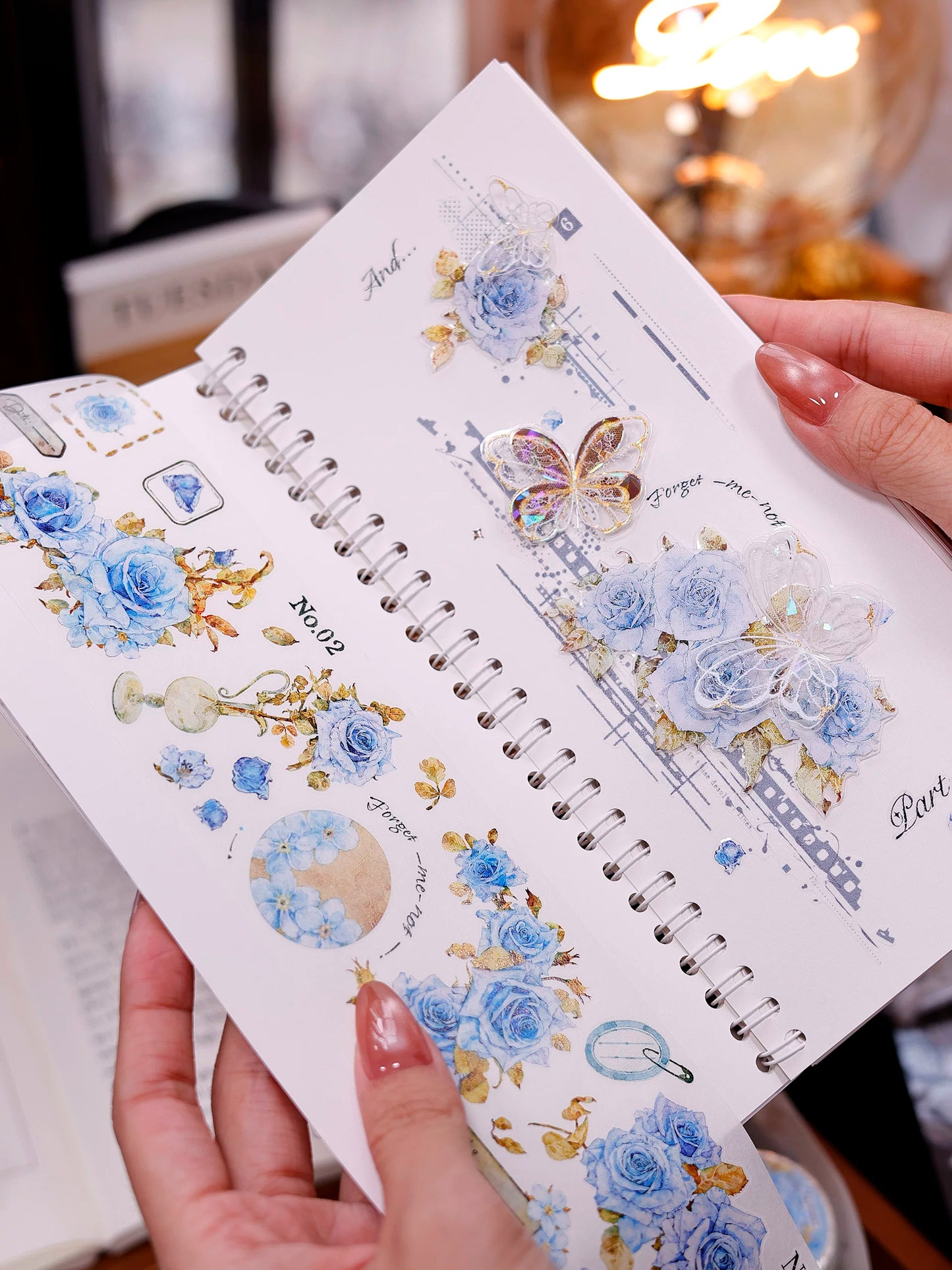 XiaoBaiJia Salt Series【Time Passes and Leaves Traces】Pre-cut Orginal Design Backgroud Washi/Pet Tape Light Retro Stickers