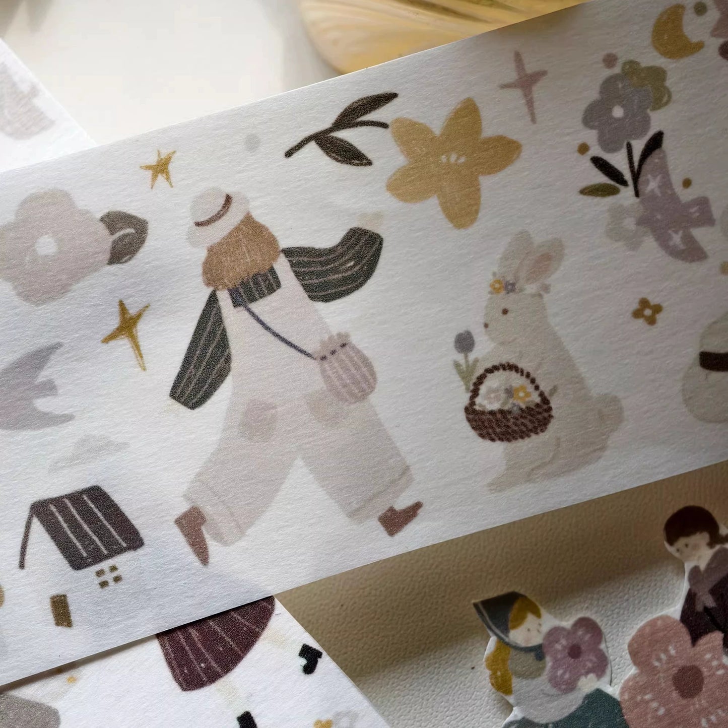YiEr Minimalist Style Vol3【Field Afternoon Tea】Light Retro Orginal Design Washi Pet Tape Landscape Stickers