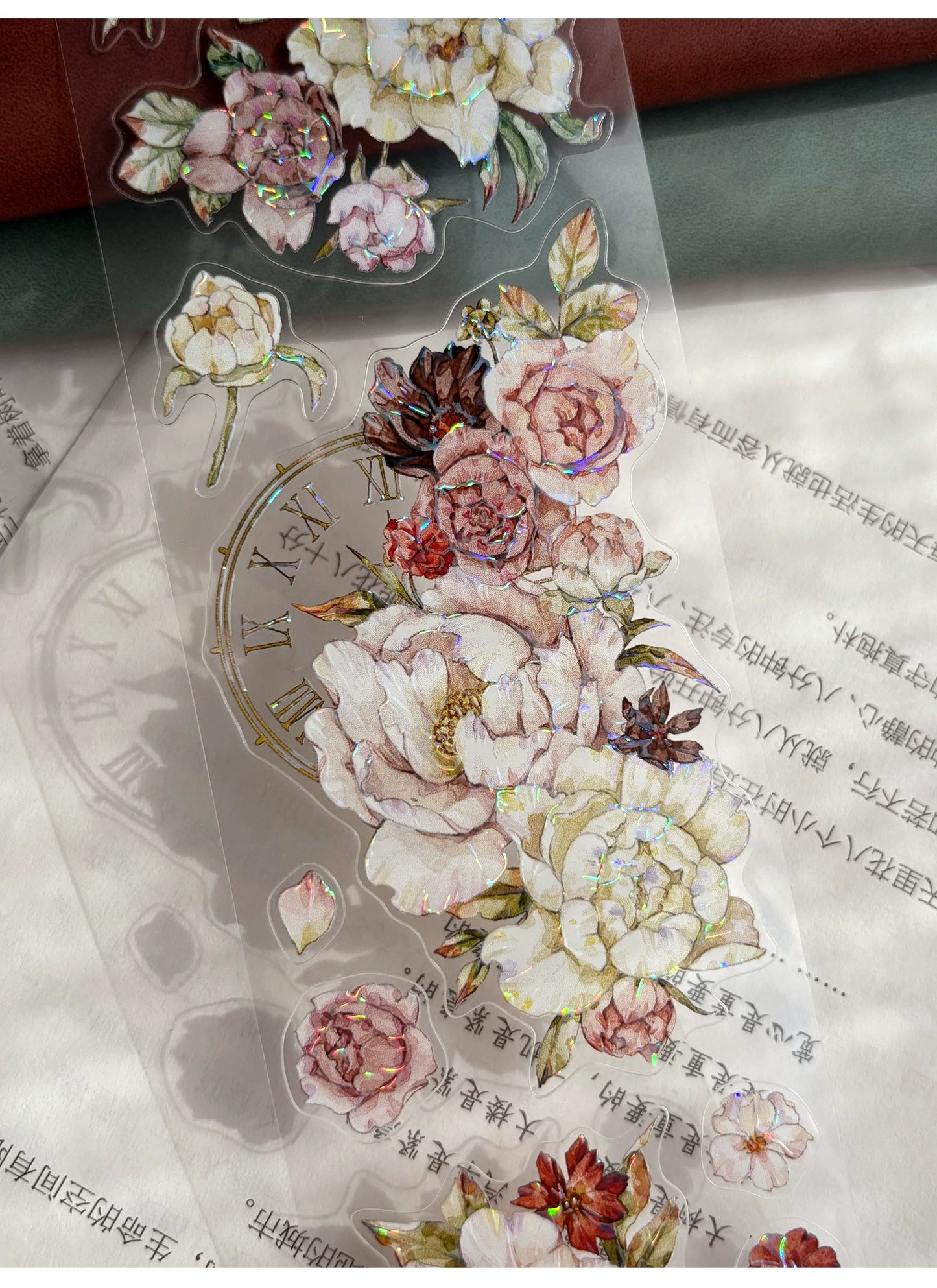 ZiYuanSu Vol15【Flowers Cover the Branches】Kiss-cut Floral Washi Tape and PET Stickers