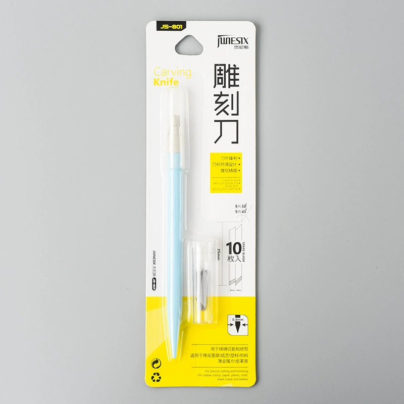 Handheld Pen Knife,Cutting Pad,Cutting tape,Cutting Pen Knife,Rubber Seal Carving Knife,Cutting Paper Pen,Handmade Knife,Art Knife