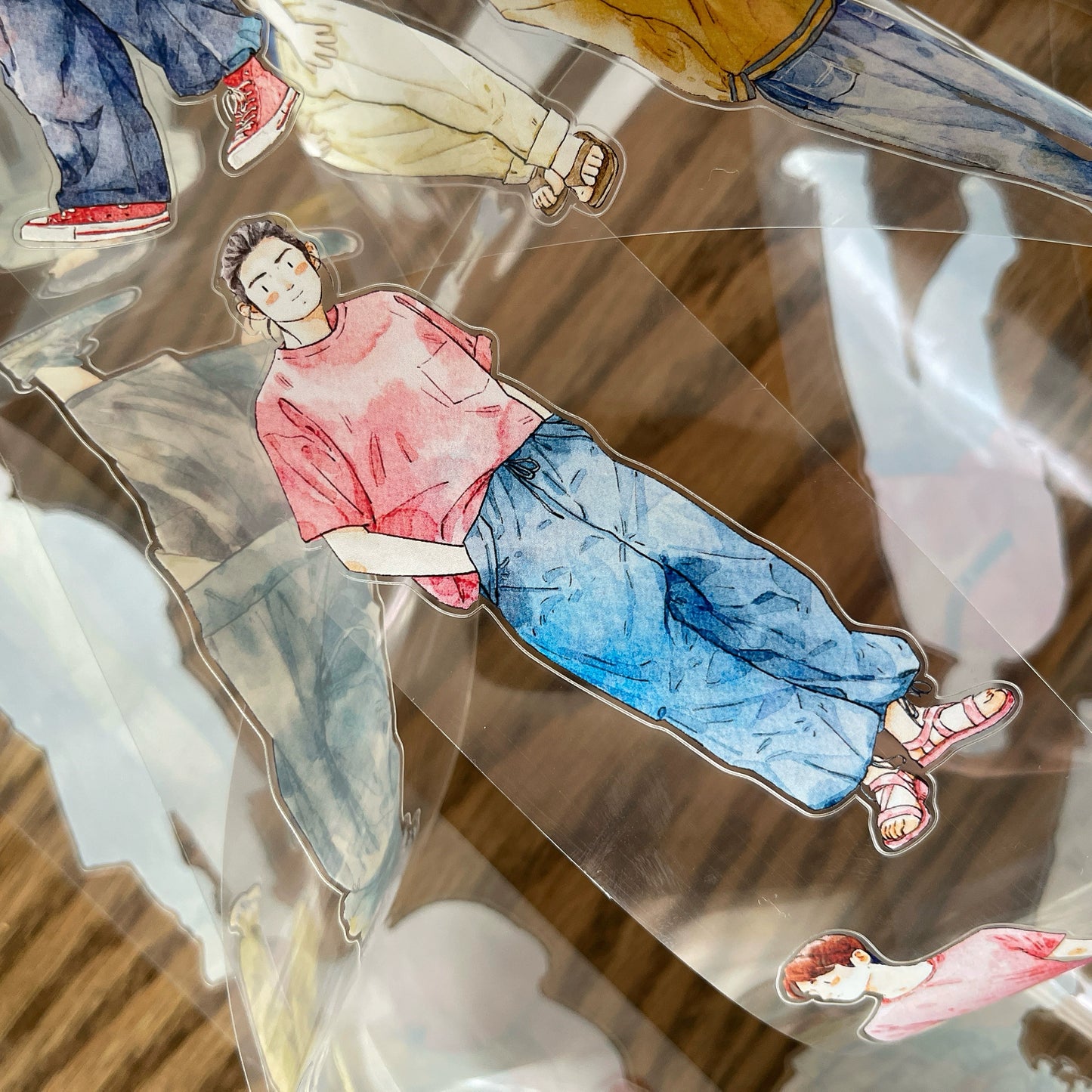 DingDing Vol10【34#That Cute Guy】Original Design Pre-Cut Washi/PET Tape Stickers,for Scrapbook Supplies,Journaling,Junk Journal,Bullet Journal,Planner Stickers