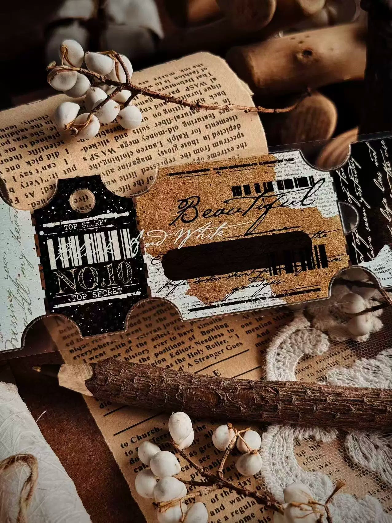 Linlanxi Vol14【The Language of Faith】Original Design Retro Exquisite Vintage Decorative Washi/Pet Tape