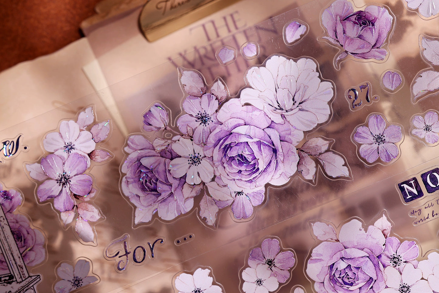 XiaoBaiJia【Sparse Shadows】Light Retro Orginal Design Washi Pet Tape Landscape Stickers