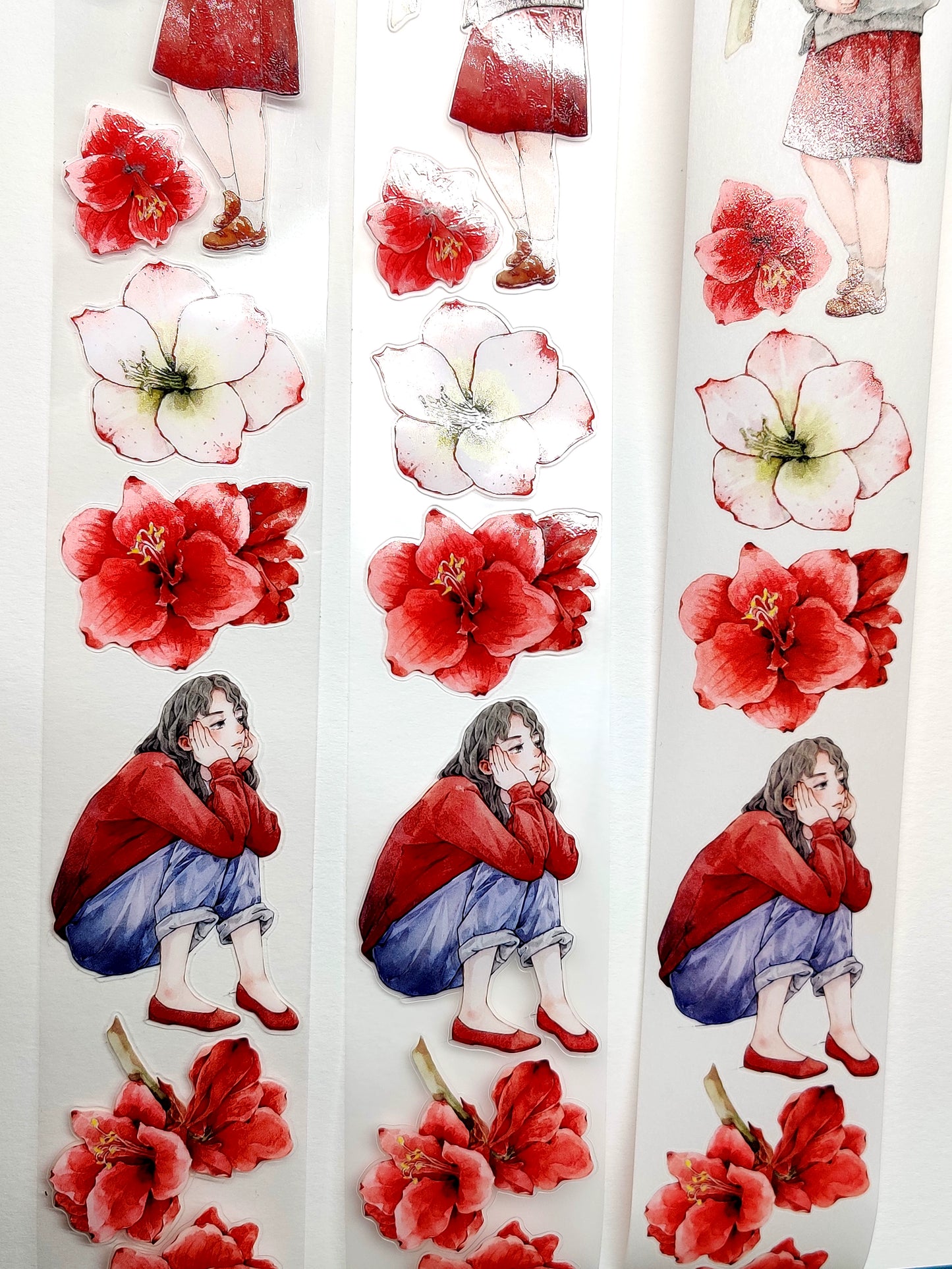 Xiangxiang Vol3【Wait】Light Retro Character Scenery Orginal Design Washi Pet Tape Landscaping Stickers