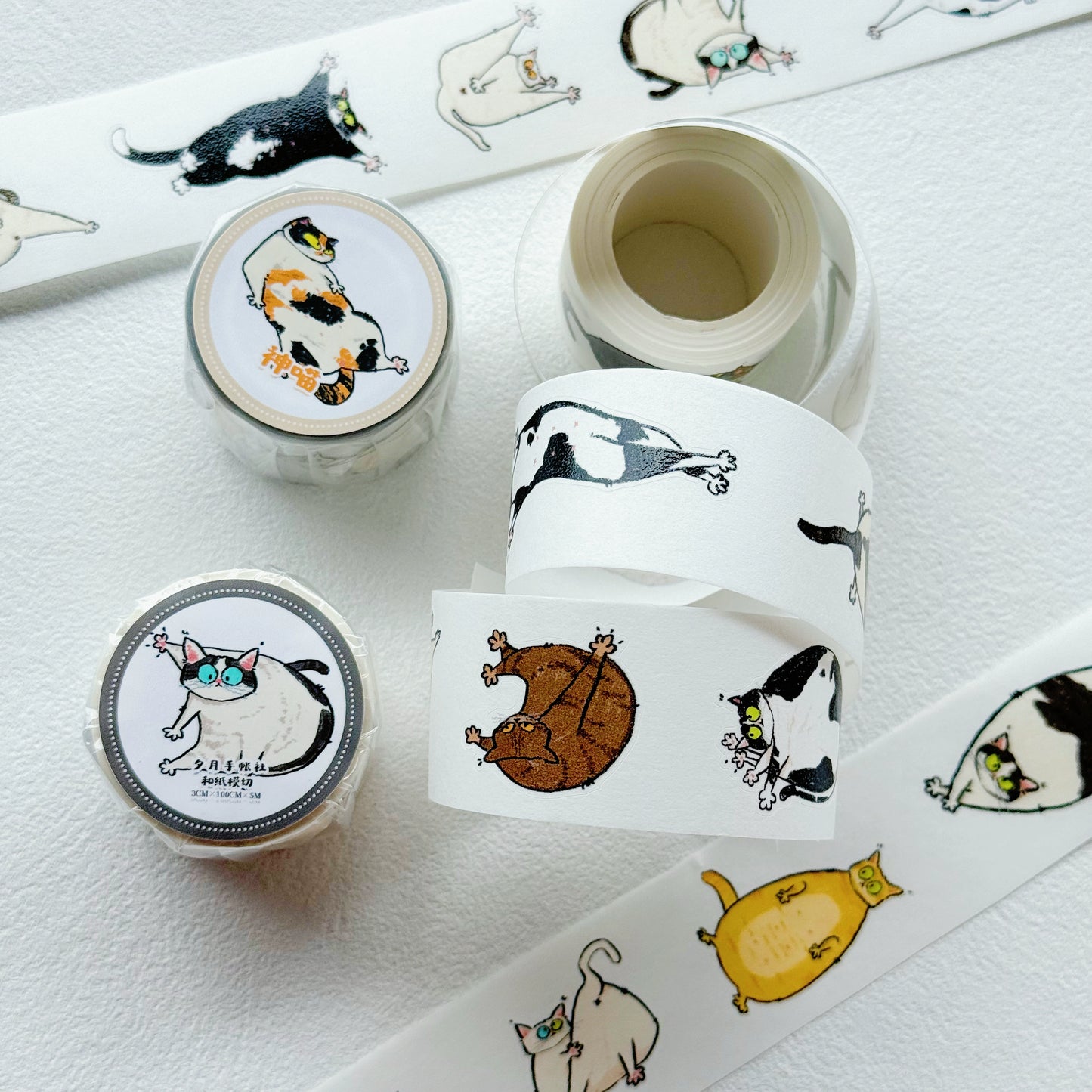 XiYue【New Cat Series】Original Car Design Washi/PET Tape Stickers