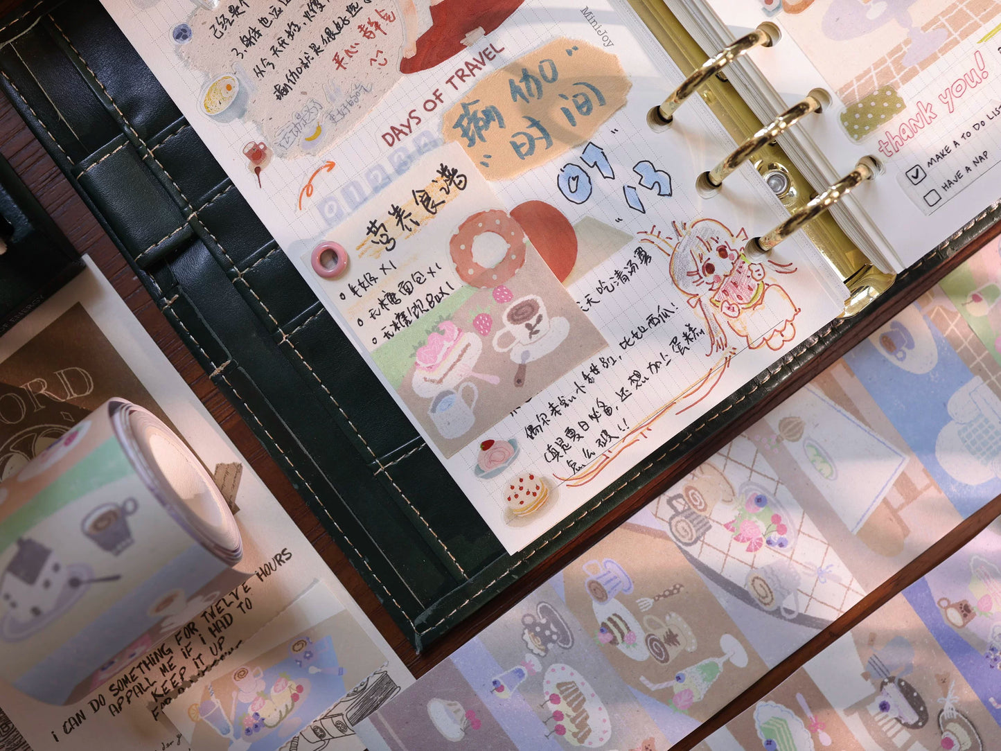 YiEr Vol8【Afternoon Snack】Salt Series Pre-cut Orginal Design Tear-off Notes Roll Washi Pet Tape